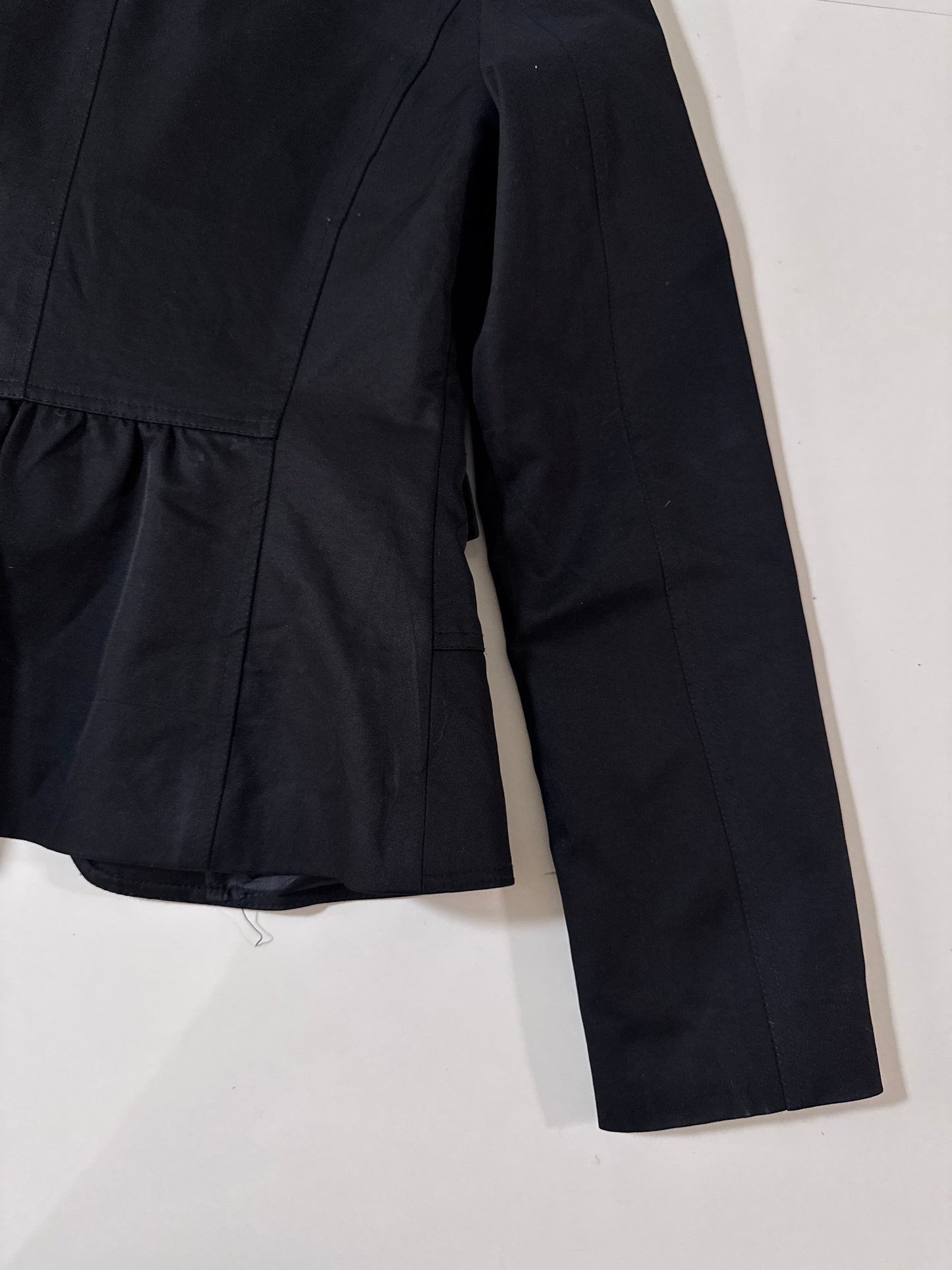 Blazer negro satinado, Talla Xs, Mujer, Basic Colour