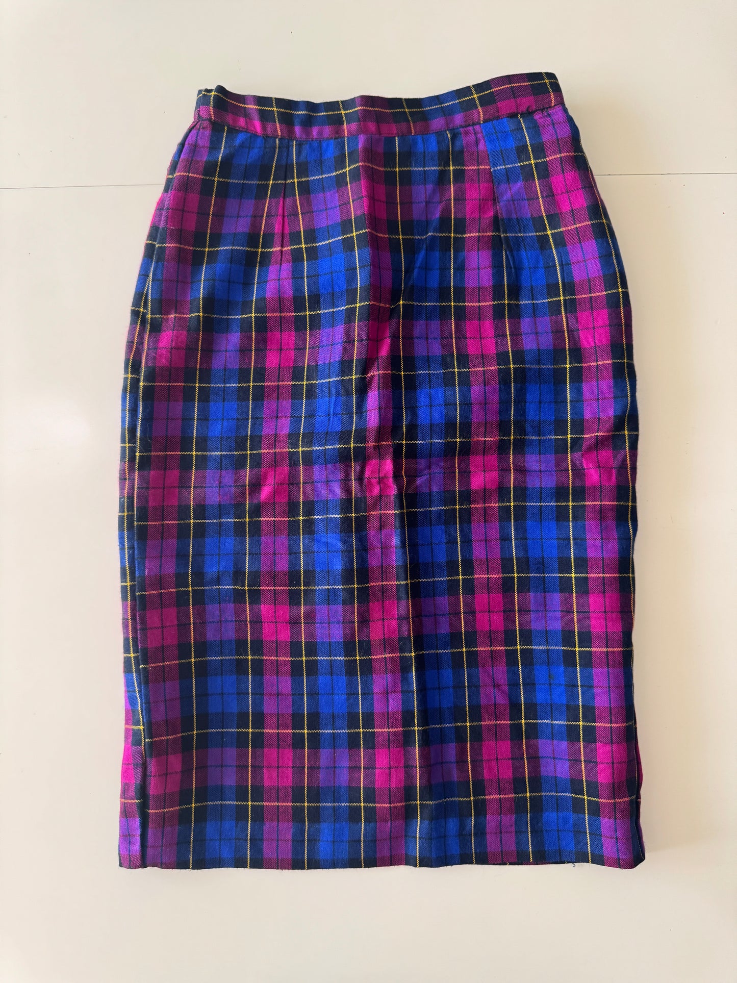 Falda de cuadros, Talla Xs, Mujer