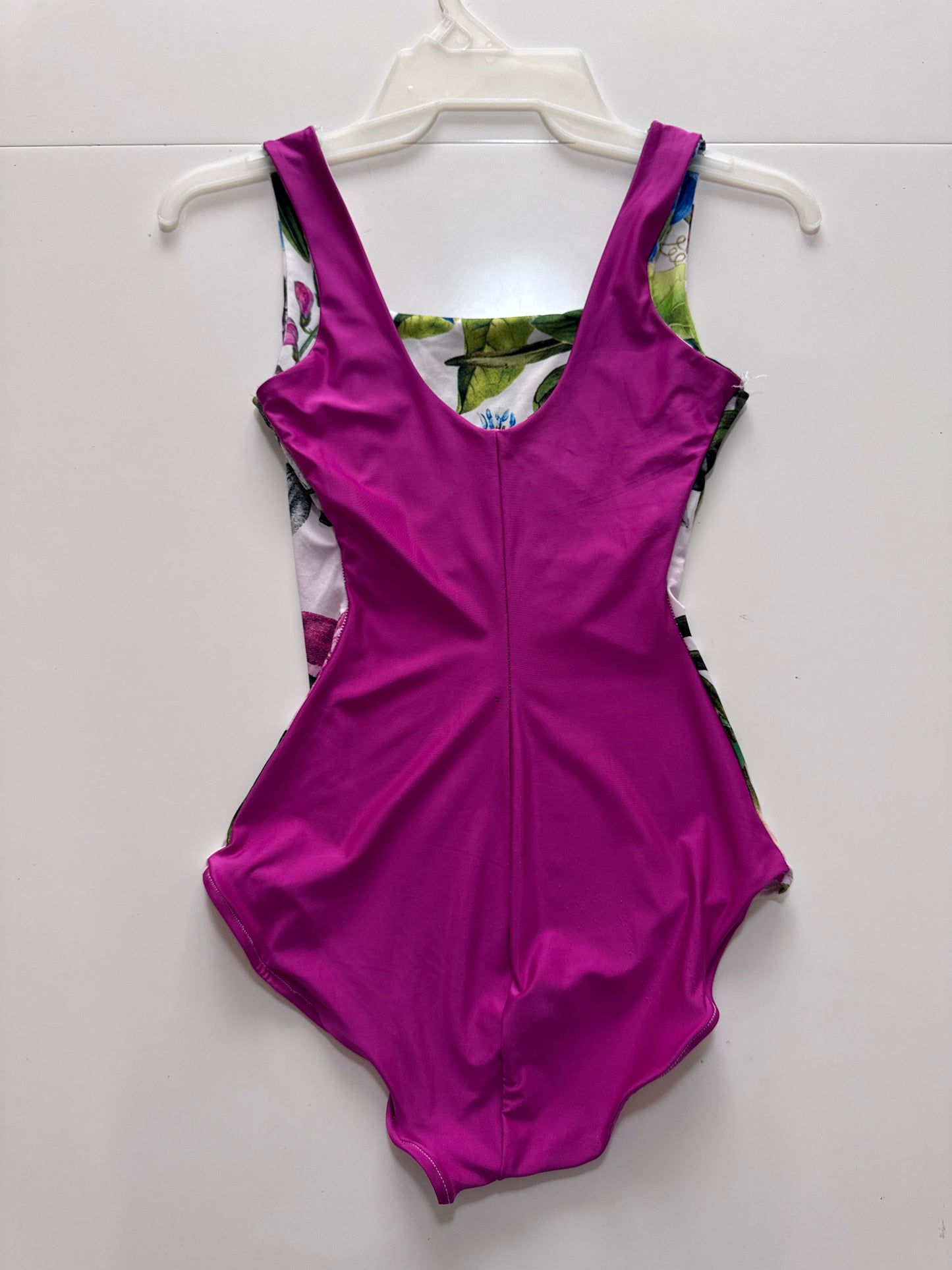 Leotardo estampado flores, Talla S, Mujer