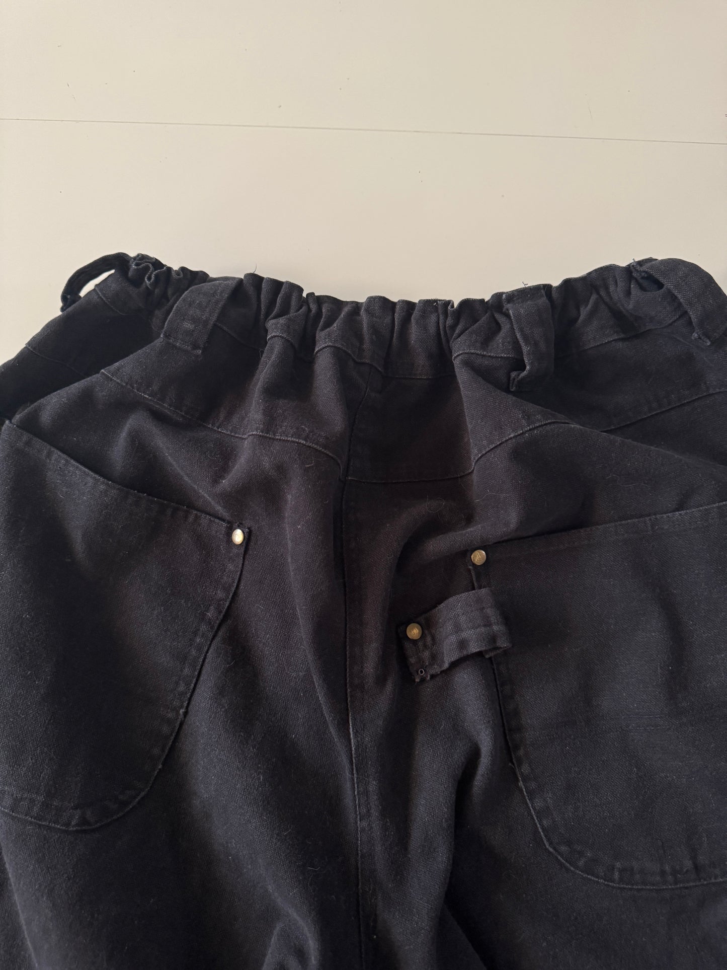 Pantalones negros upcycled, Talla 28 a 32, Hombre, Adventuridge