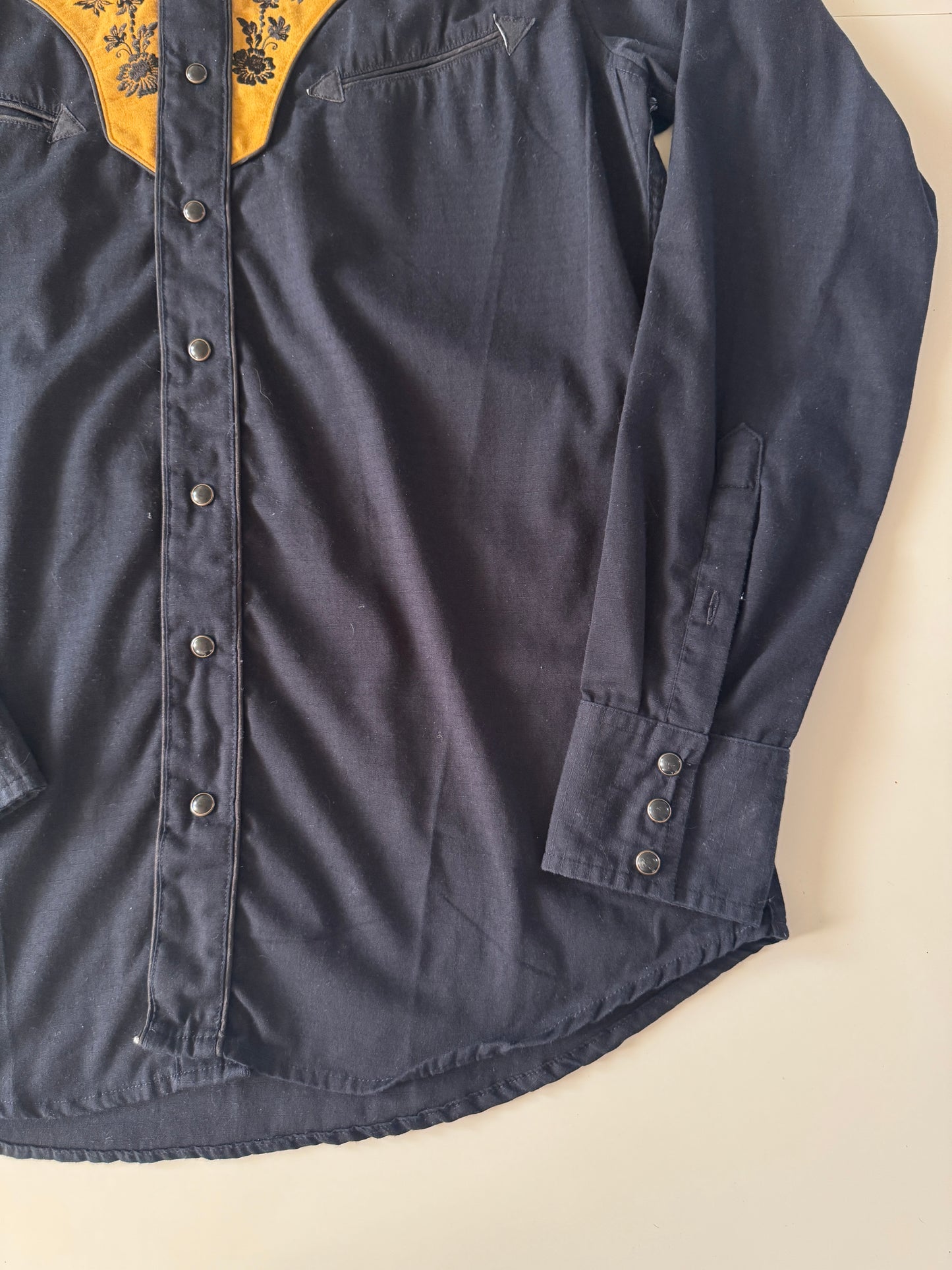 Camisa vaquera con aplicacion de gamuza, Talla M, Hombre, Winster