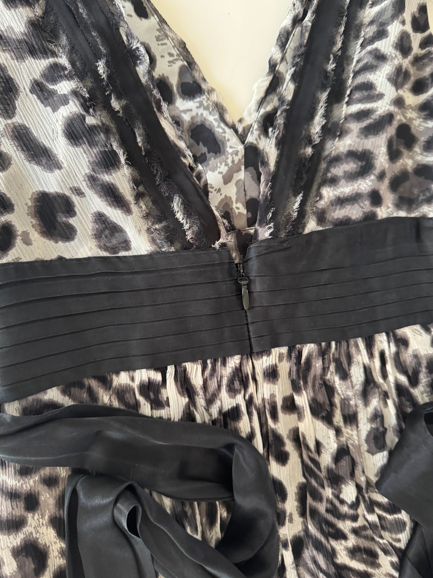 Vestido de fiesta, animal print, Talla 4, S, Mujer, BCBG Max Azria