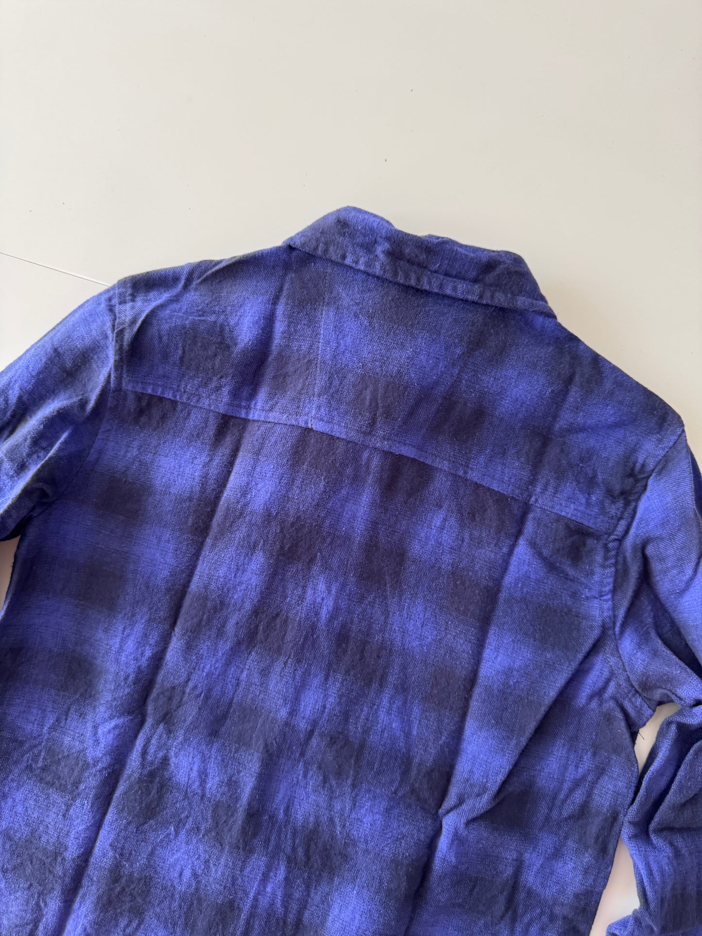 Camisa de franela de cuadros morada, Talla 10 años, Niños, Weekend