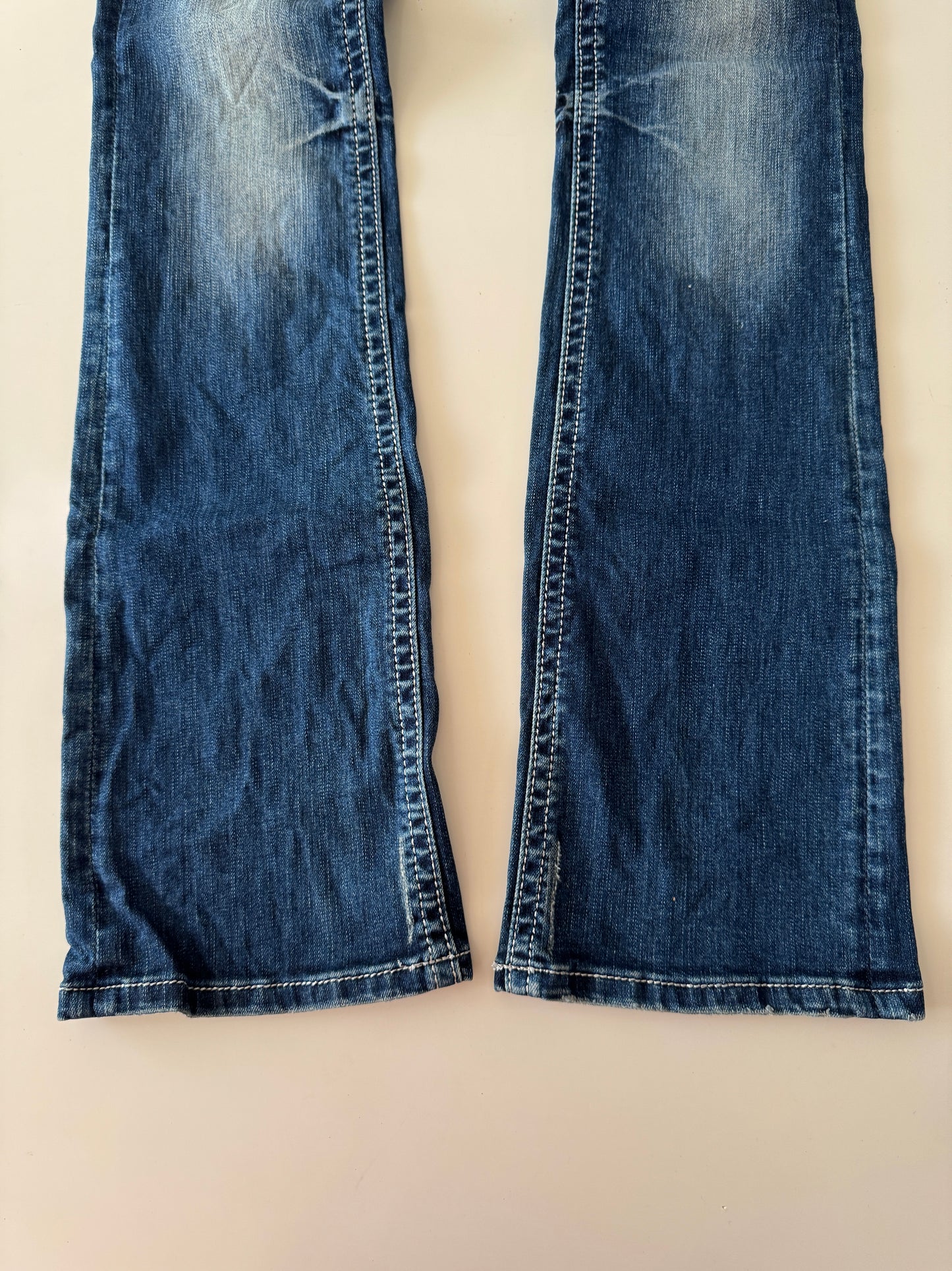Jeans vaqueros deslavados, Talla 27, Mujer, Grace