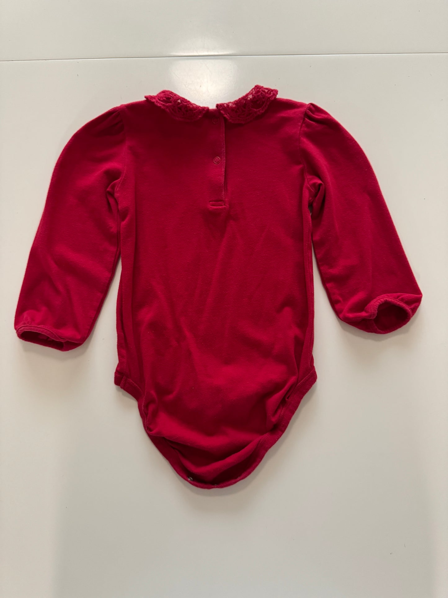 Mameluco rojo, Talla 1.5, 2años, Niña, H&M