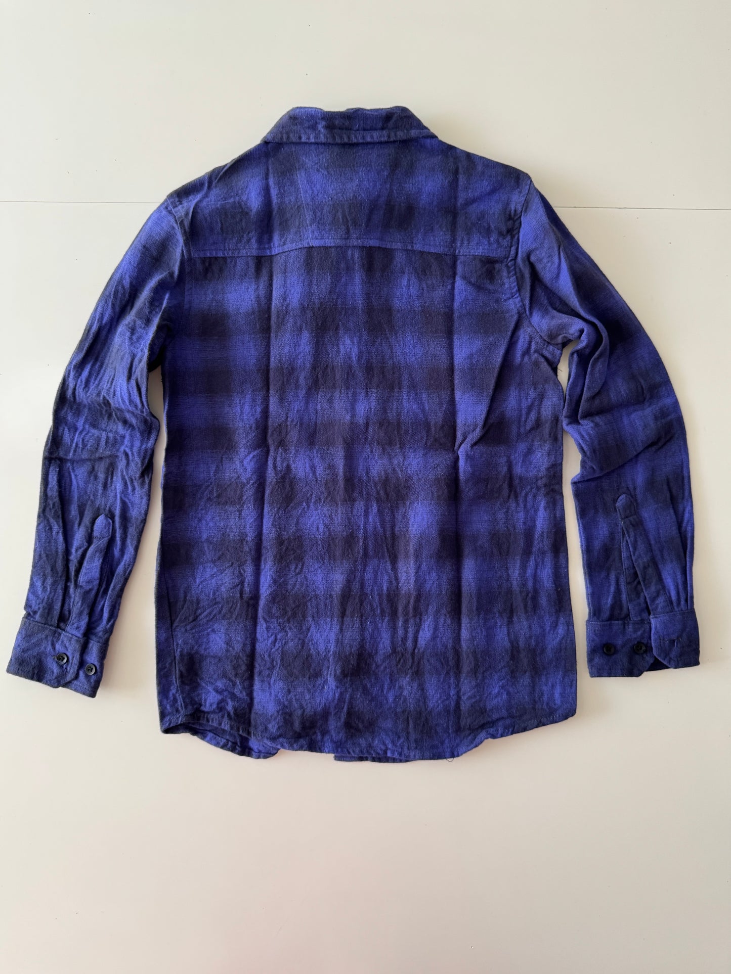 Camisa de franela de cuadros morada, Talla 10 años, Niños, Weekend