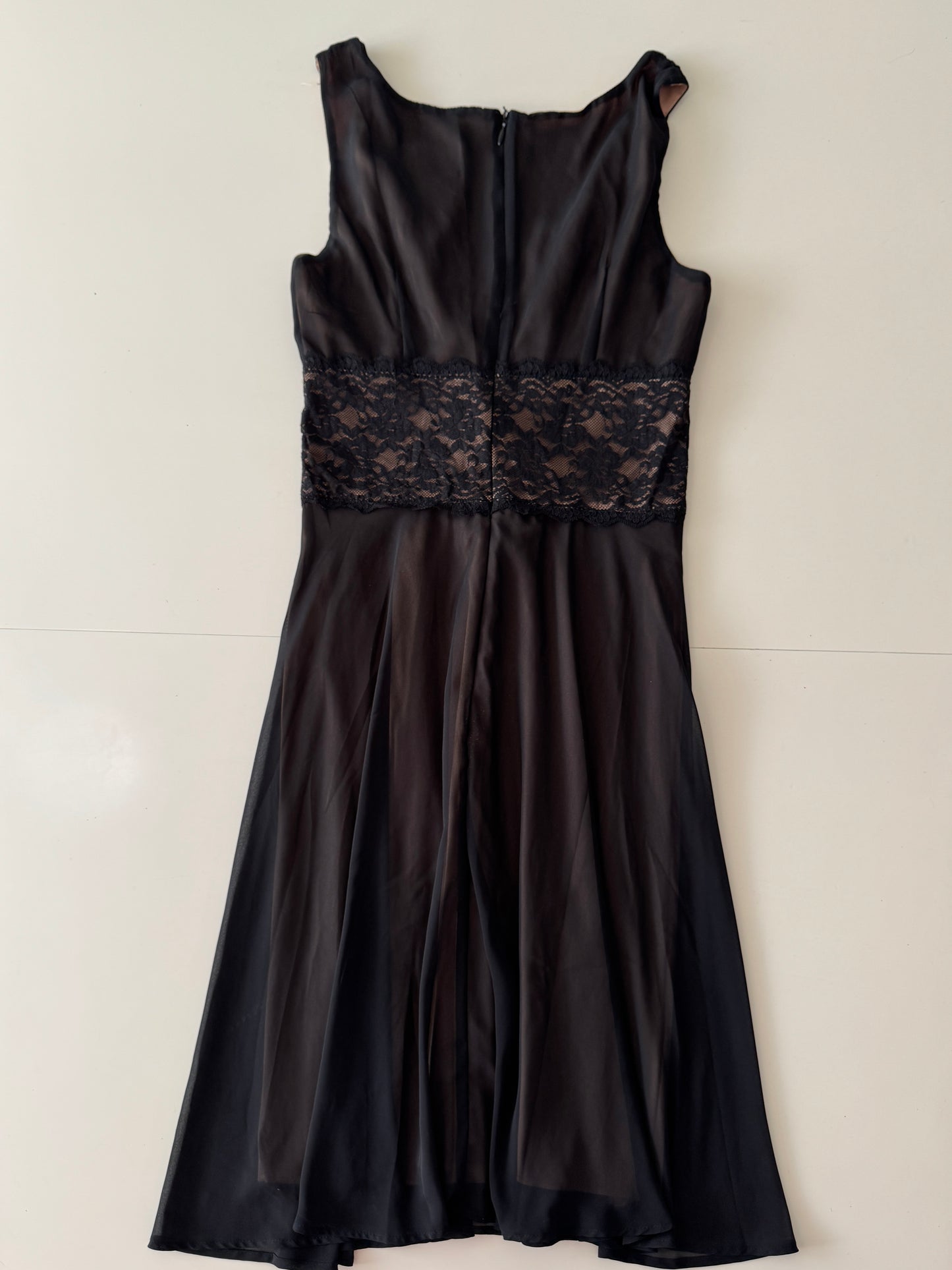 Vestido de fiesta negro, Talla 8, Mujer, Connected Apparel