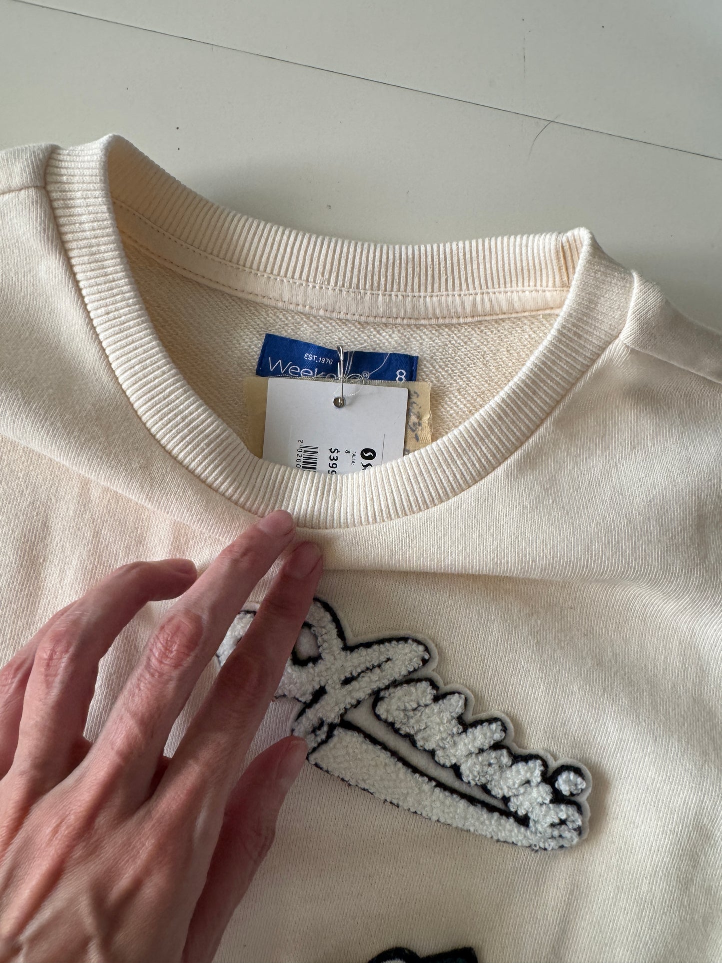 Sweater con parches, Talla 8 años, Weekend, Niño