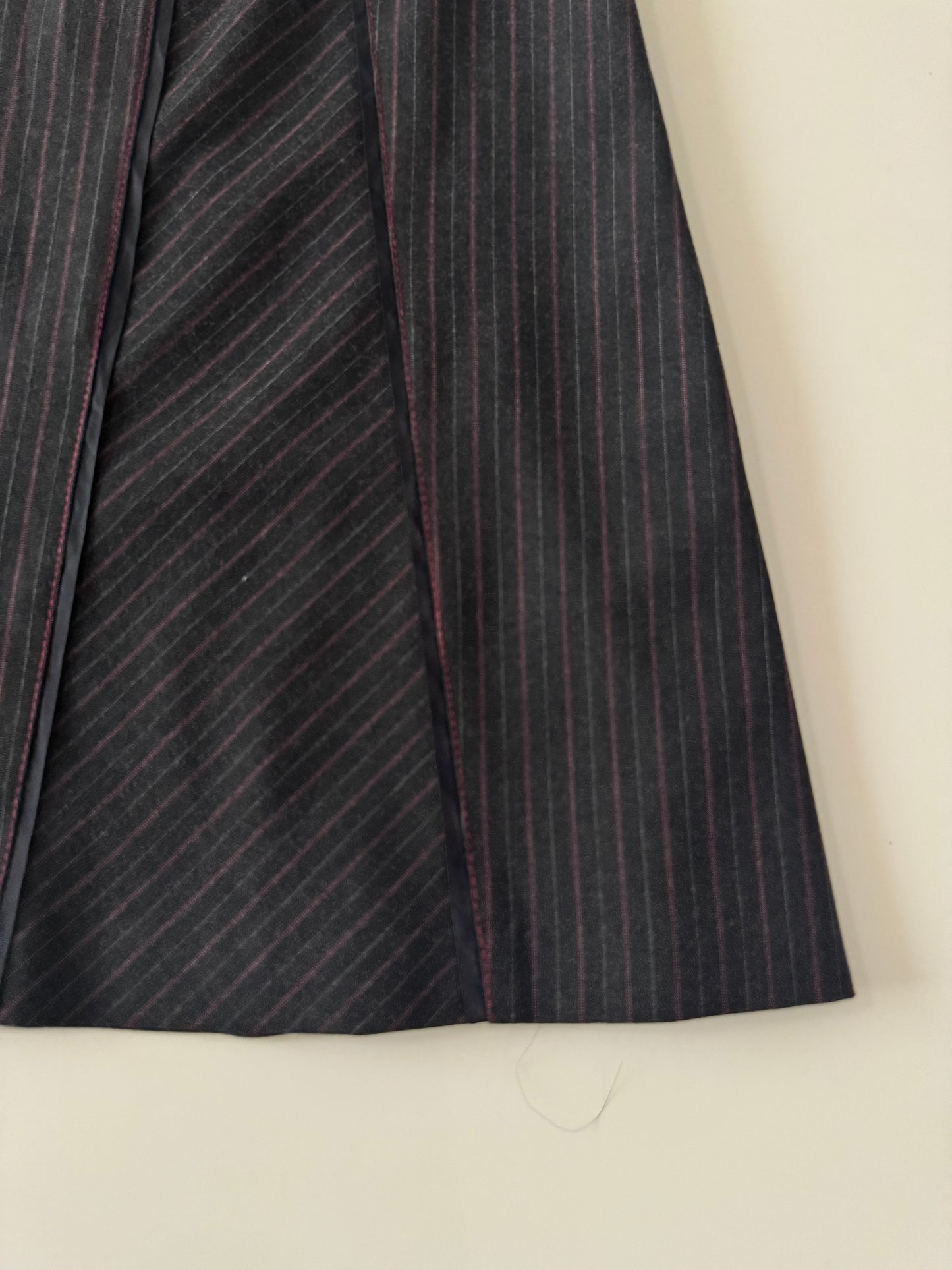 Falda de rayas negra, Talla 6, M, Mujer, Julio Studio