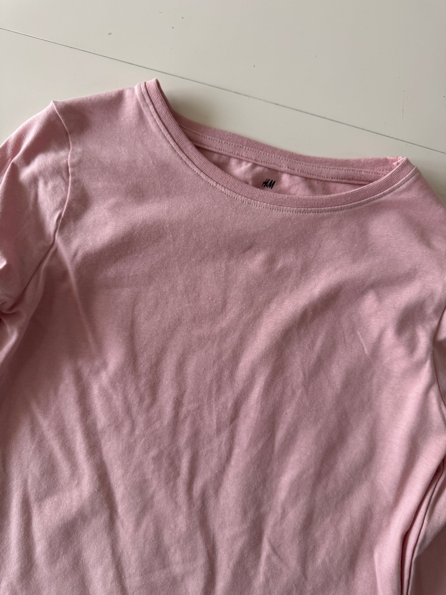 Playera manga larga rosa, Talla 8 a 10 años, Niña, H&M