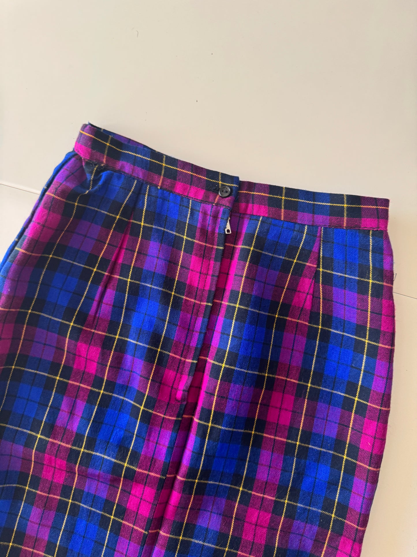 Falda de cuadros, Talla Xs, Mujer