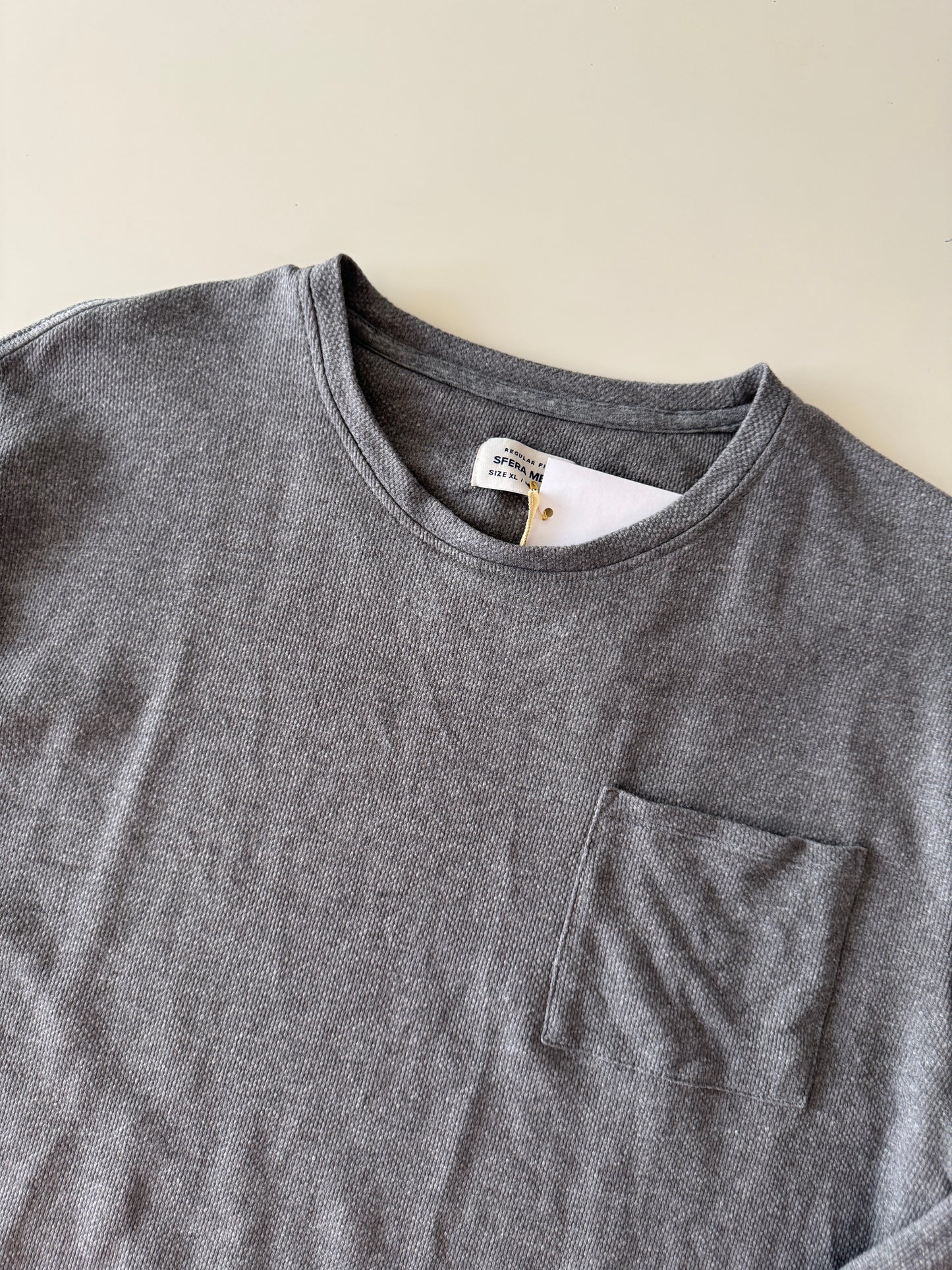 Playera de manga larga gris, Talla XL, Hombre, Sfera Men