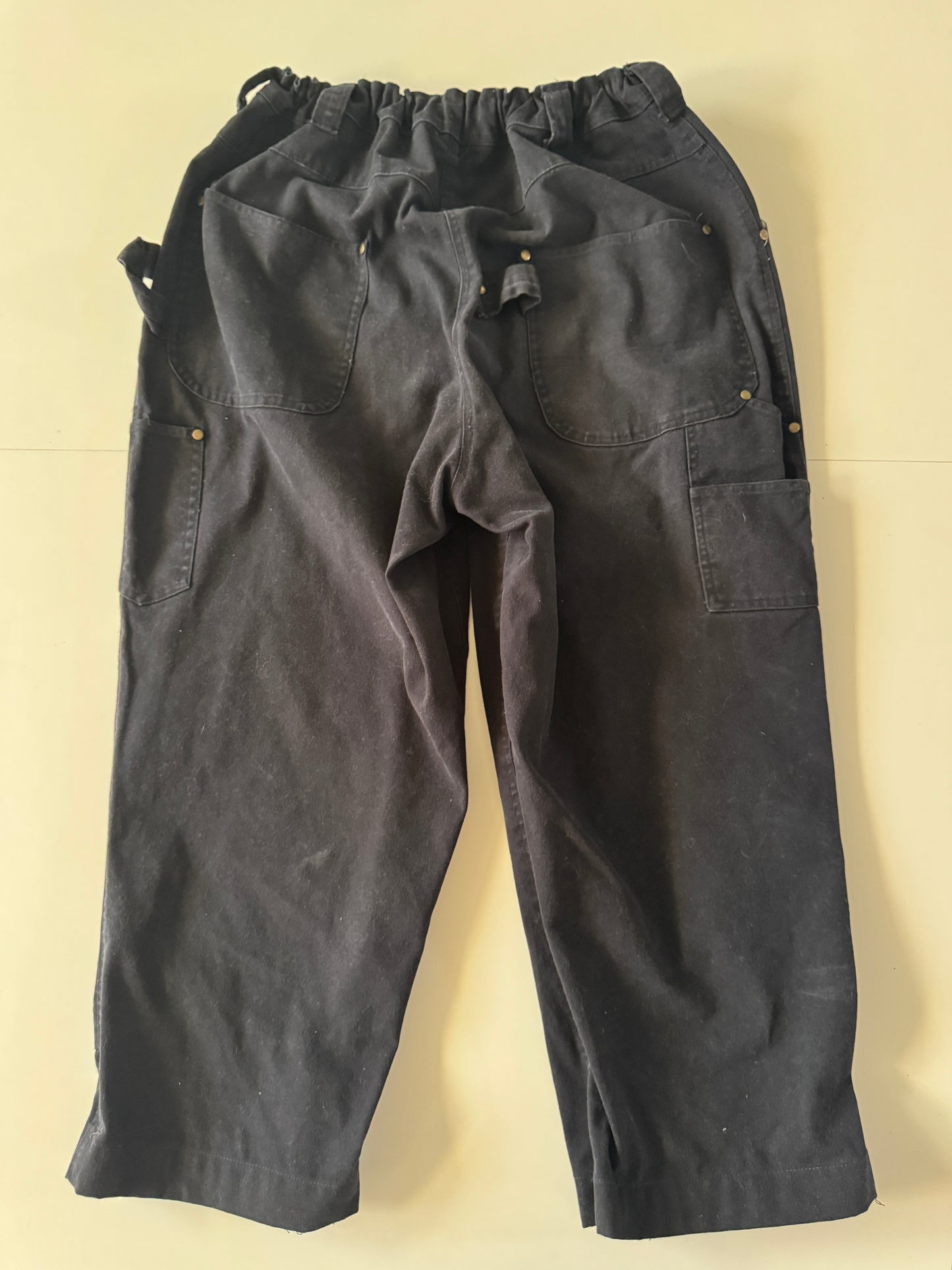 Pantalones negros upcycled, Talla 28 a 32, Hombre, Adventuridge