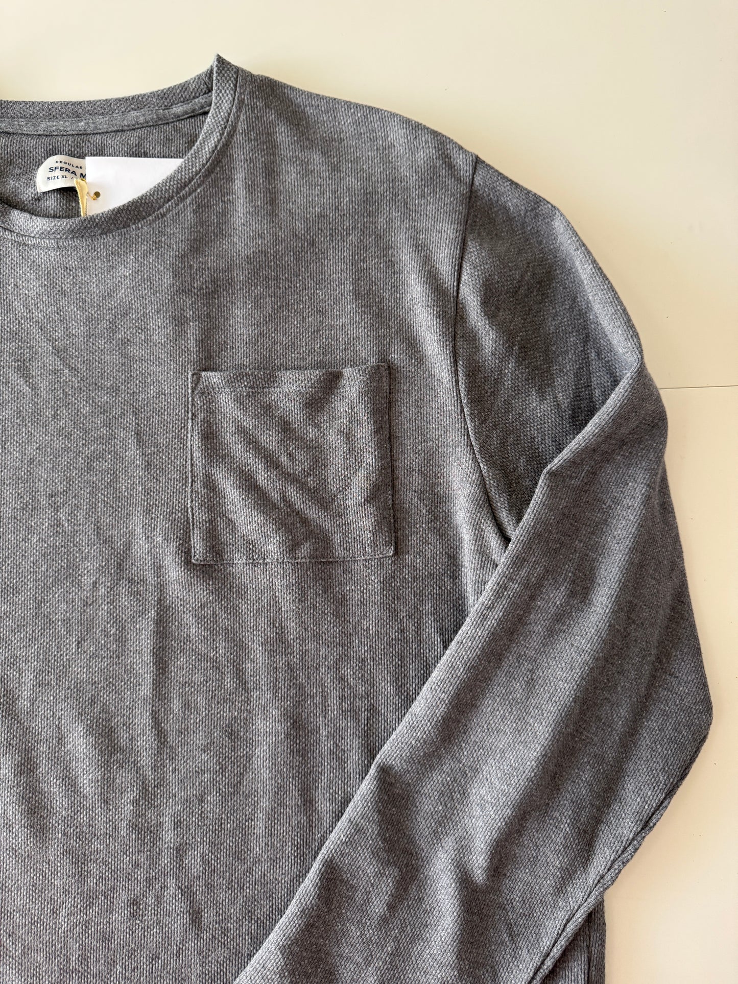 Playera de manga larga gris, Talla XL, Hombre, Sfera Men