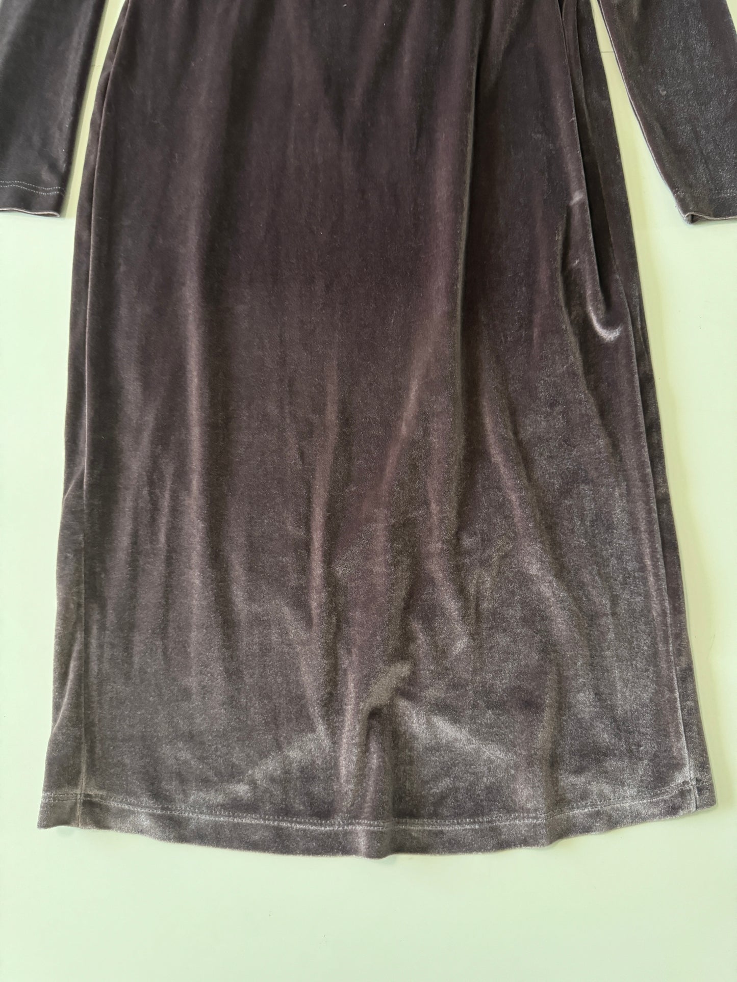 Vestido de terciopelo lila, Talla S, Mujer