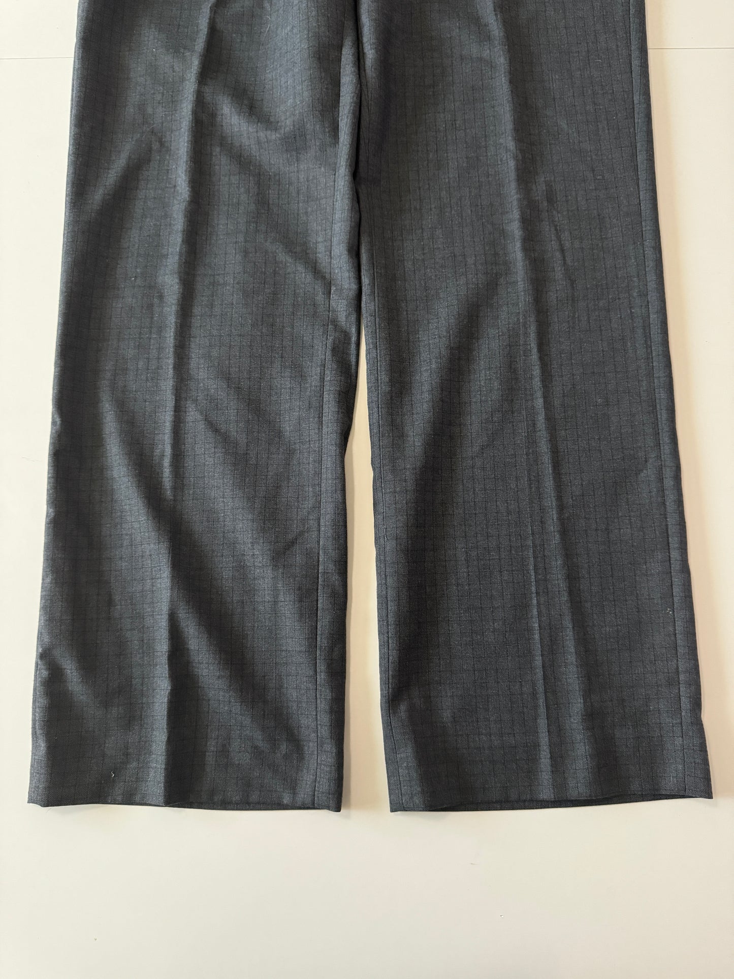 Pantalones de vestir grises de cuadros, Talla 34x32, Hombre