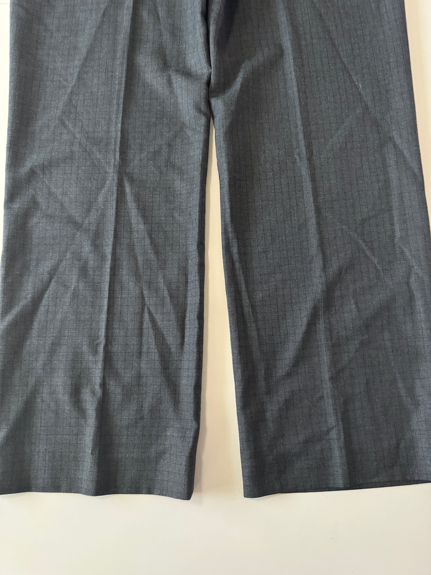 Pantalones de vestir grises de cuadros, Talla 34x32, Hombre