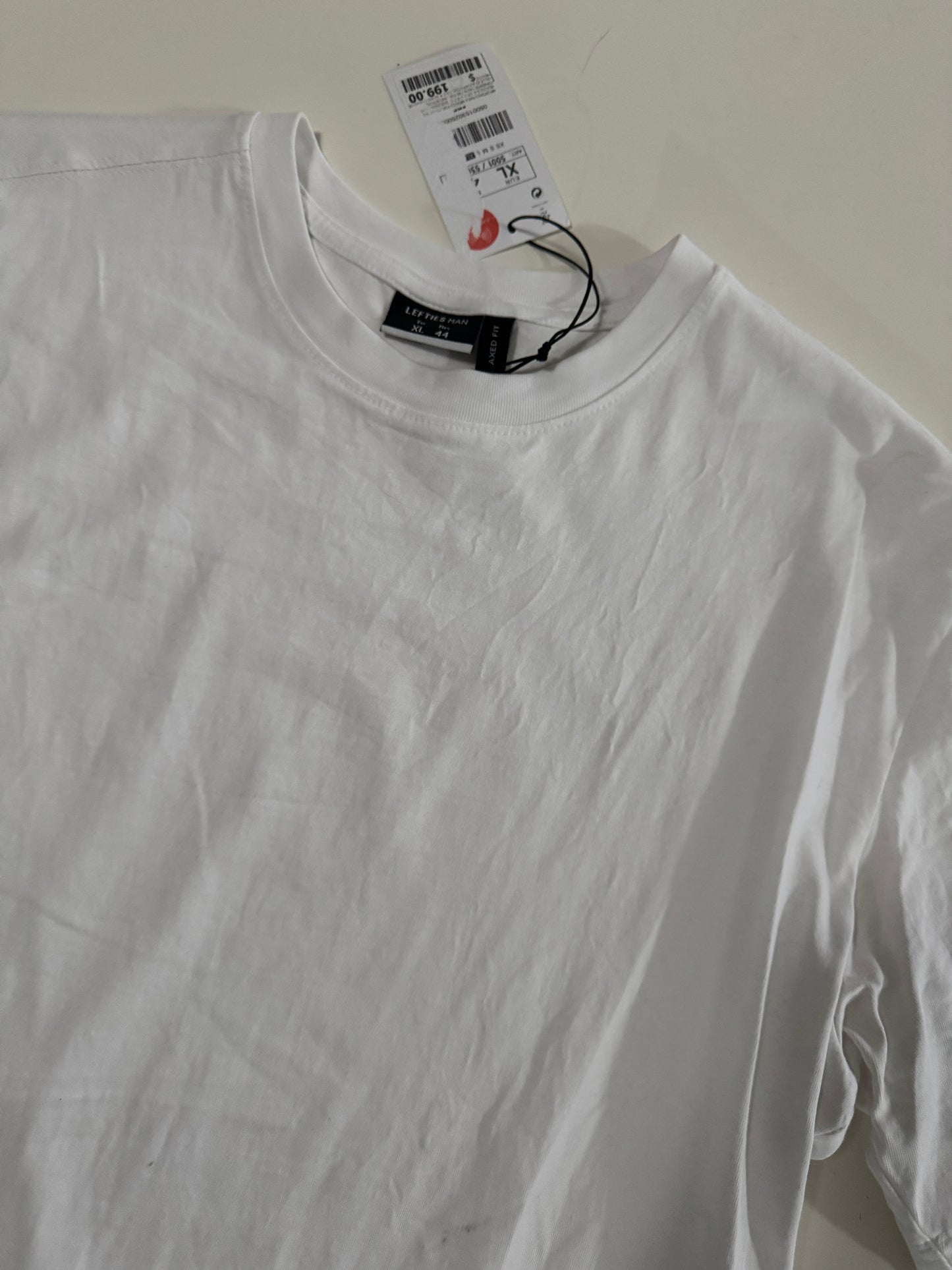 Playera básica blanca, Talla XL, 44, Hombre