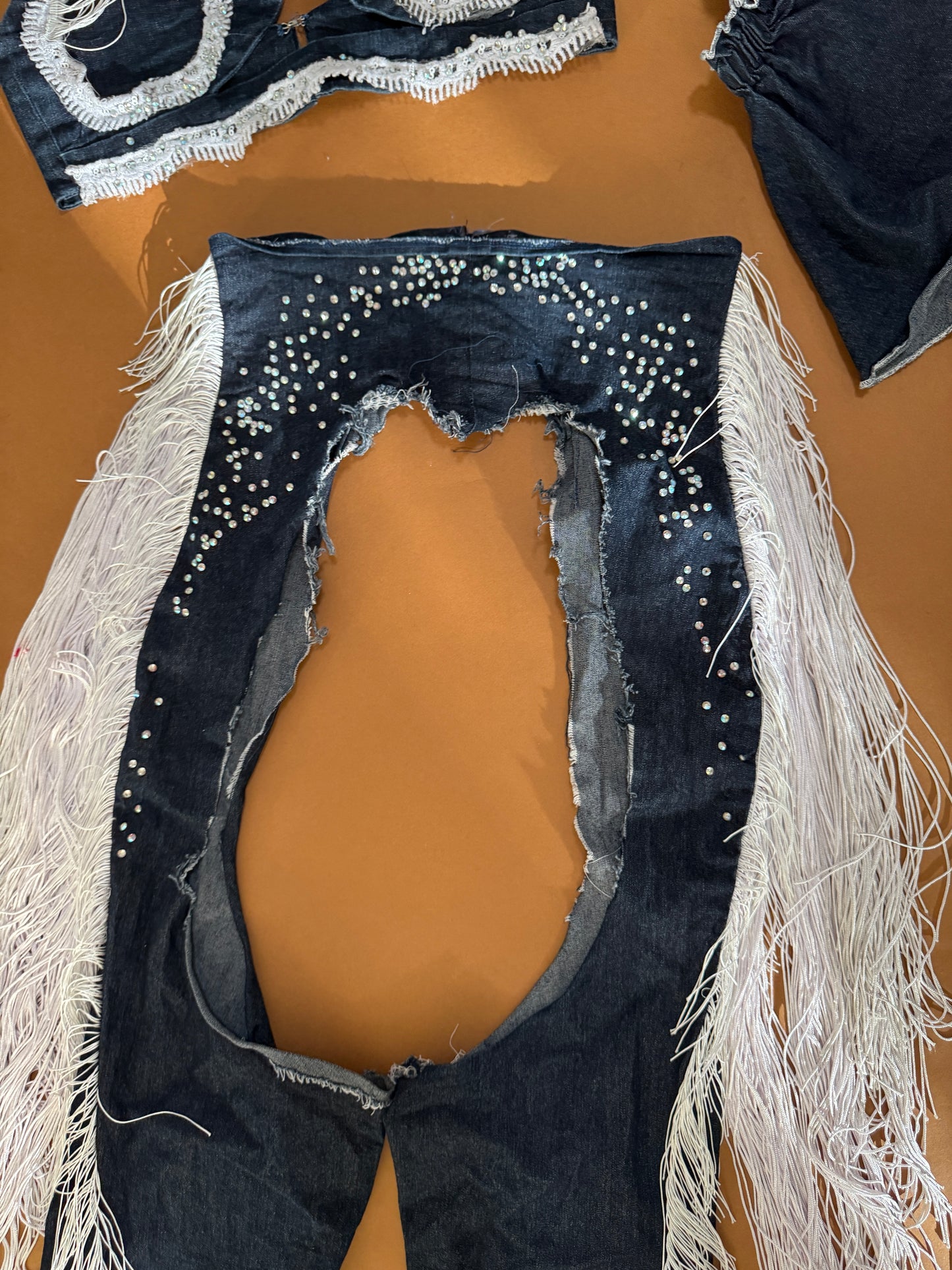 Conjunto de mezclilla vaquero, Talla S, Unisex