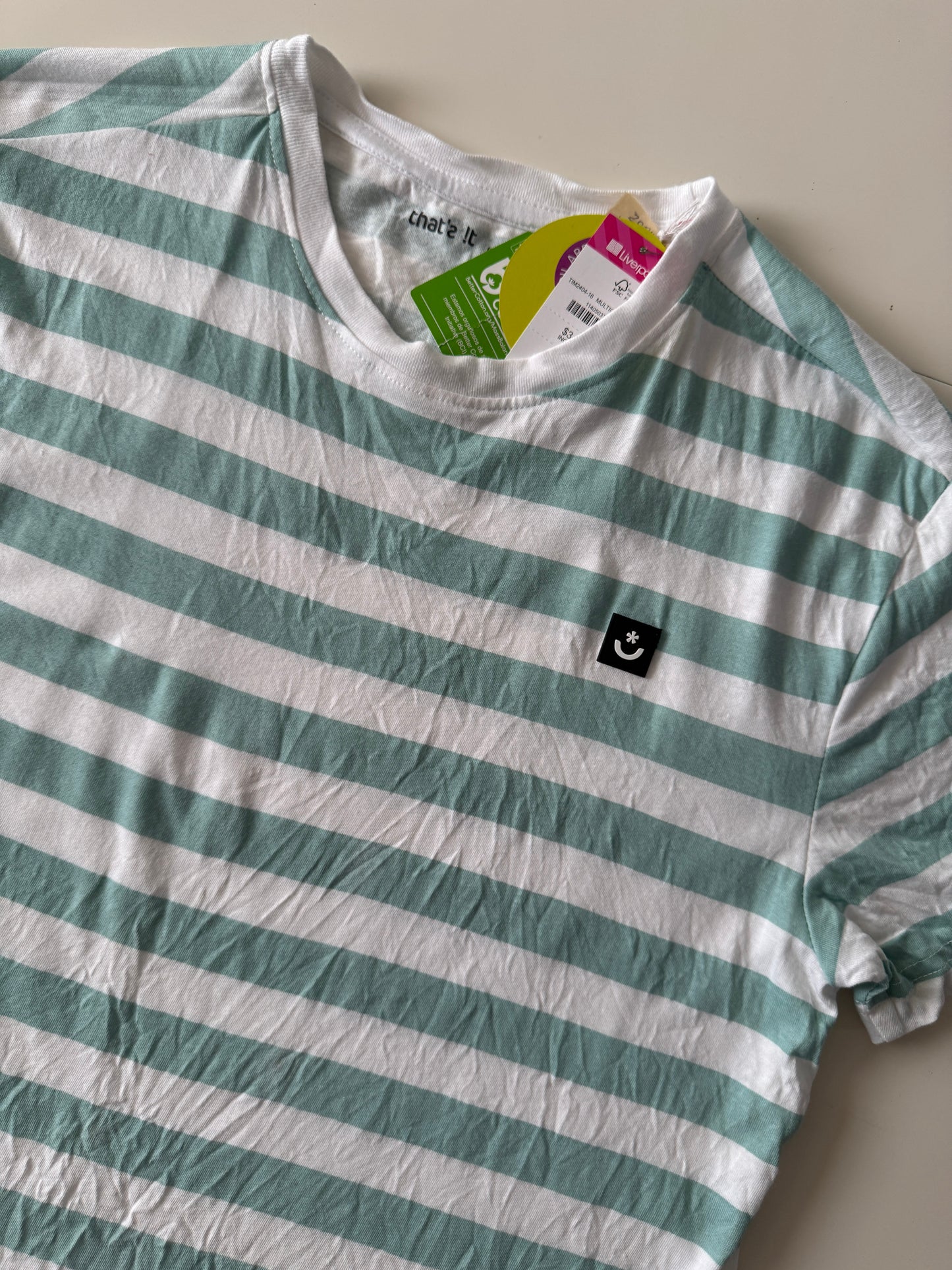 Playera de rayas, Talla S, Mujer