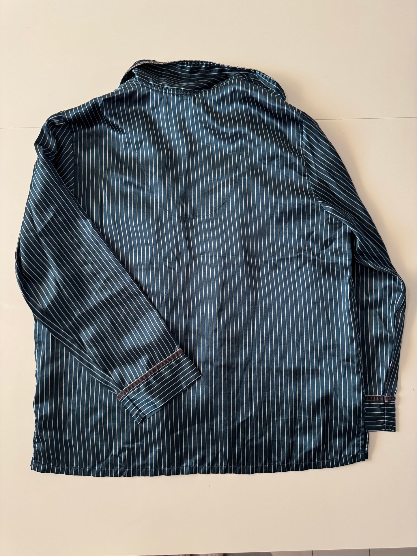 Camisa de pijama de rayas, Talla L(12,14) Teen, S Hombre