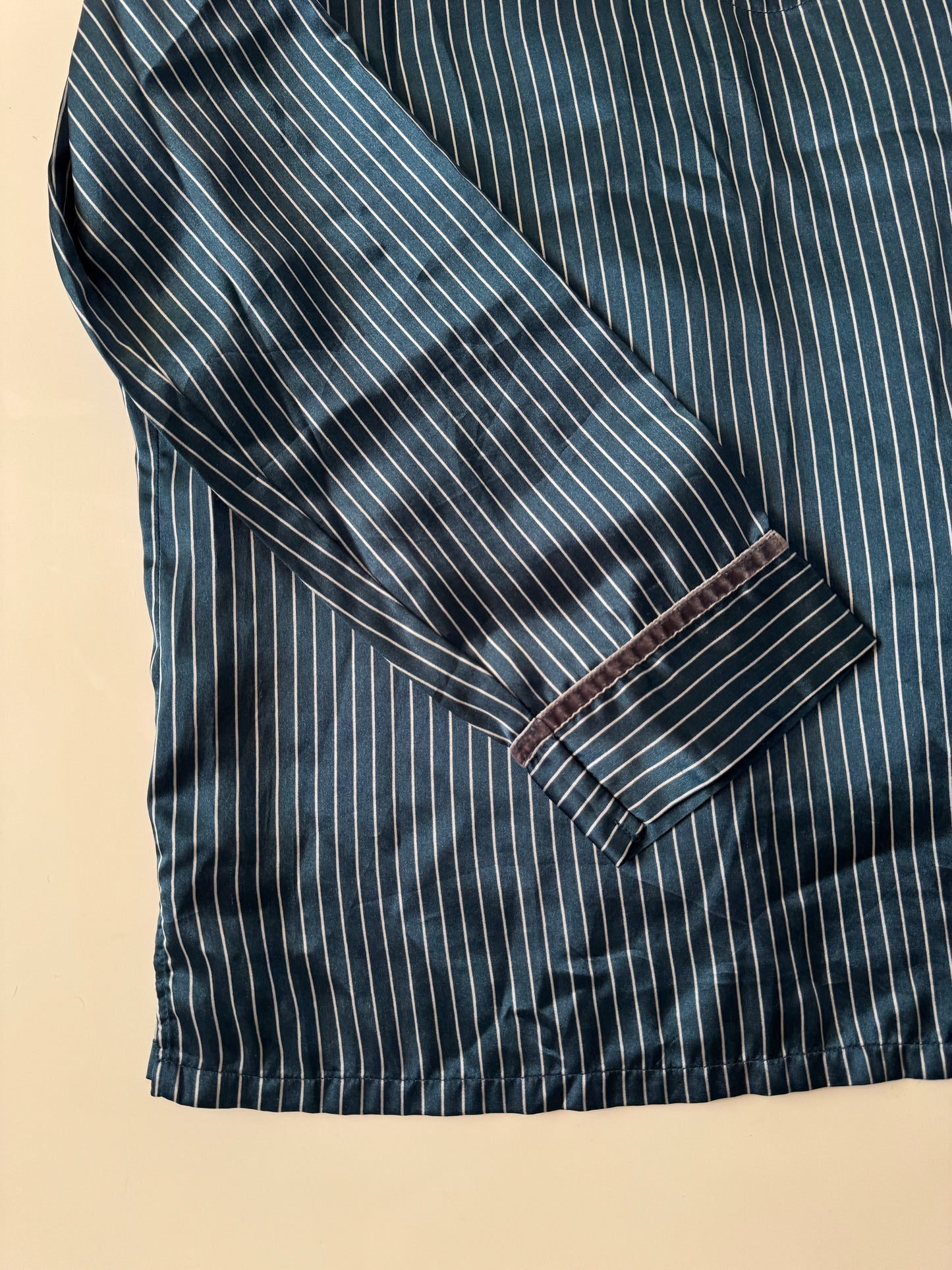 Camisa de pijama de rayas, Talla L(12,14) Teen, S Hombre