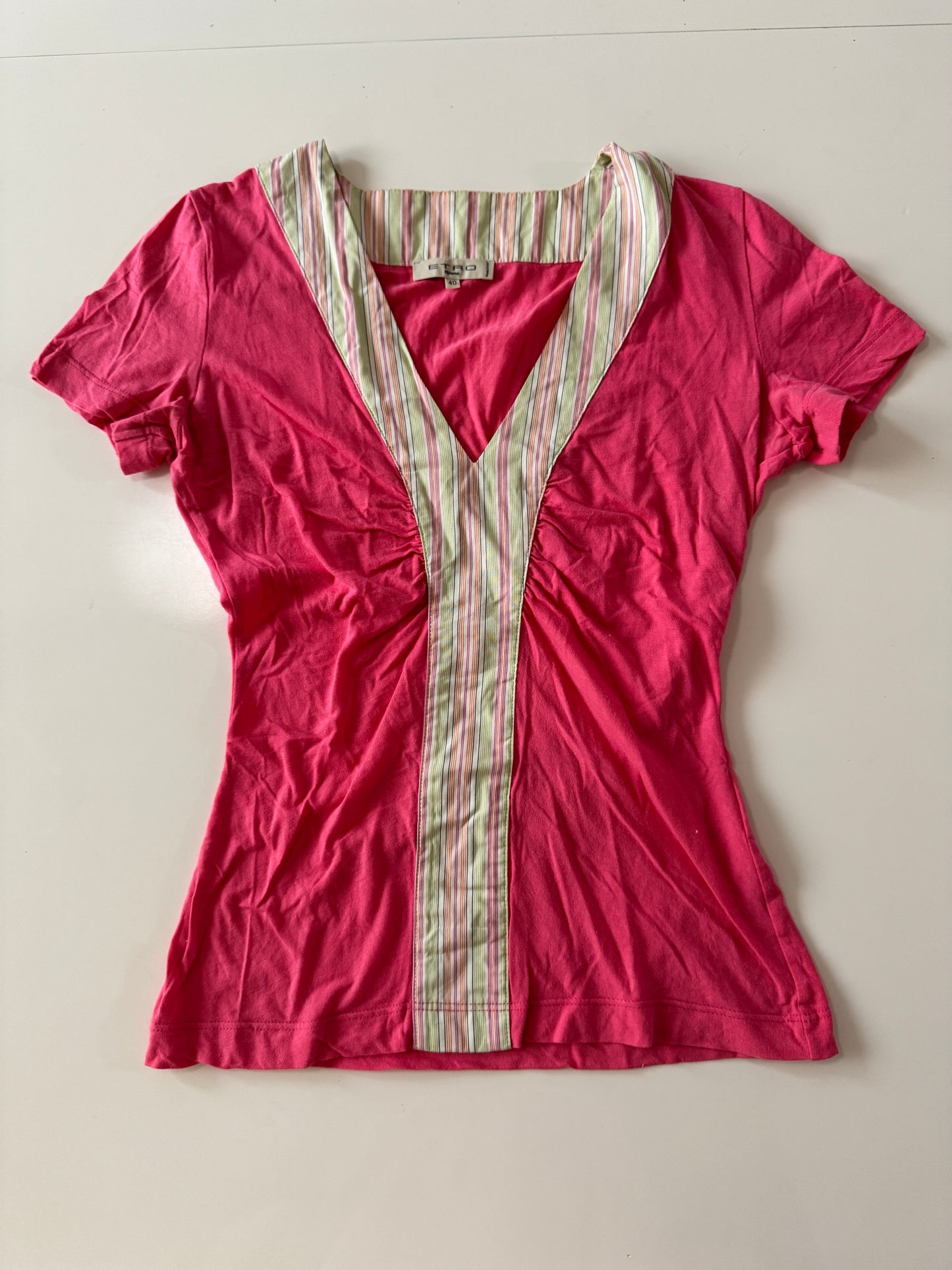Playera rosa, Talla 40Eu, XS, S, Mujer