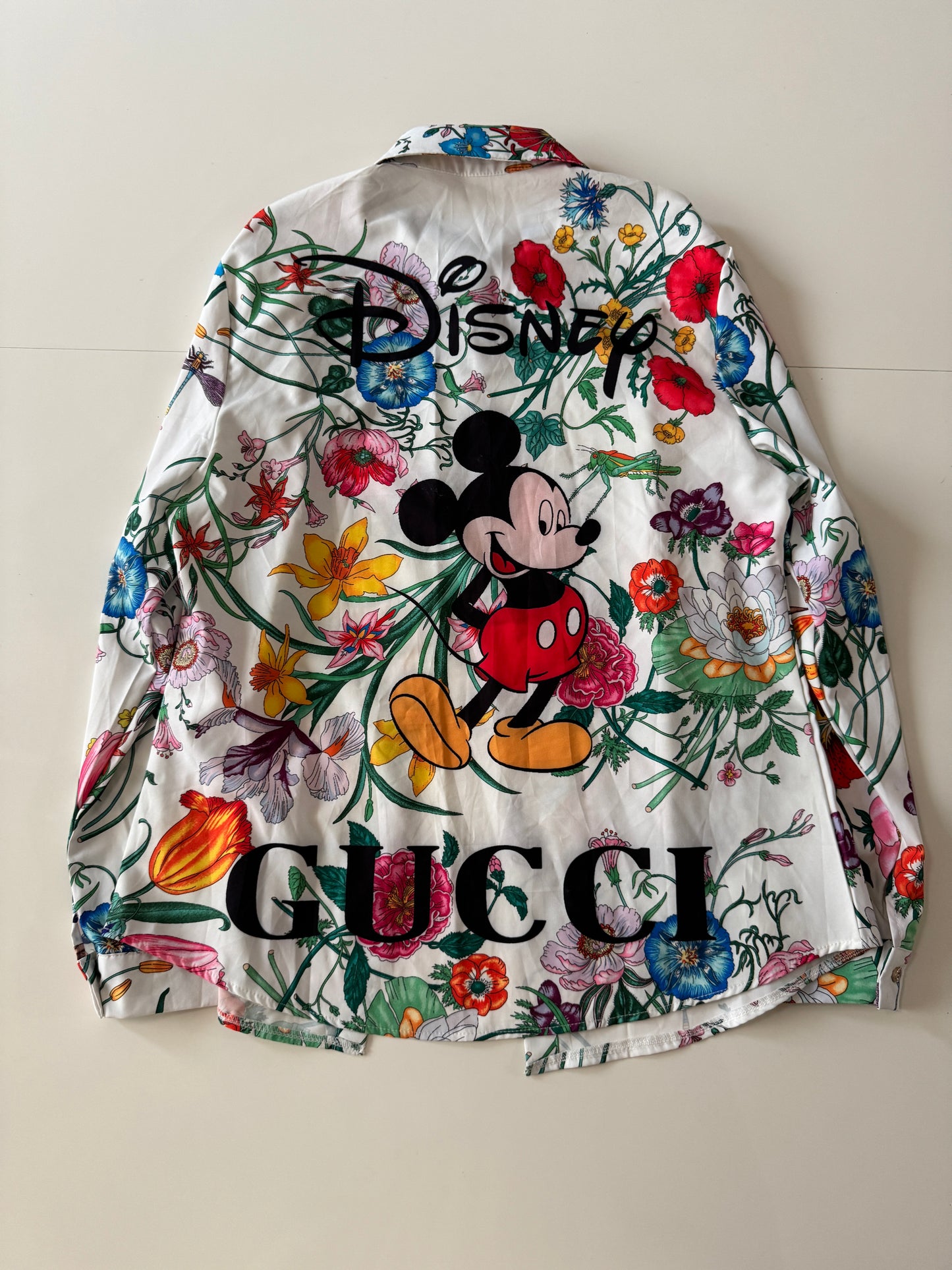 Camisa estampada, Talla S oversized, Mujer