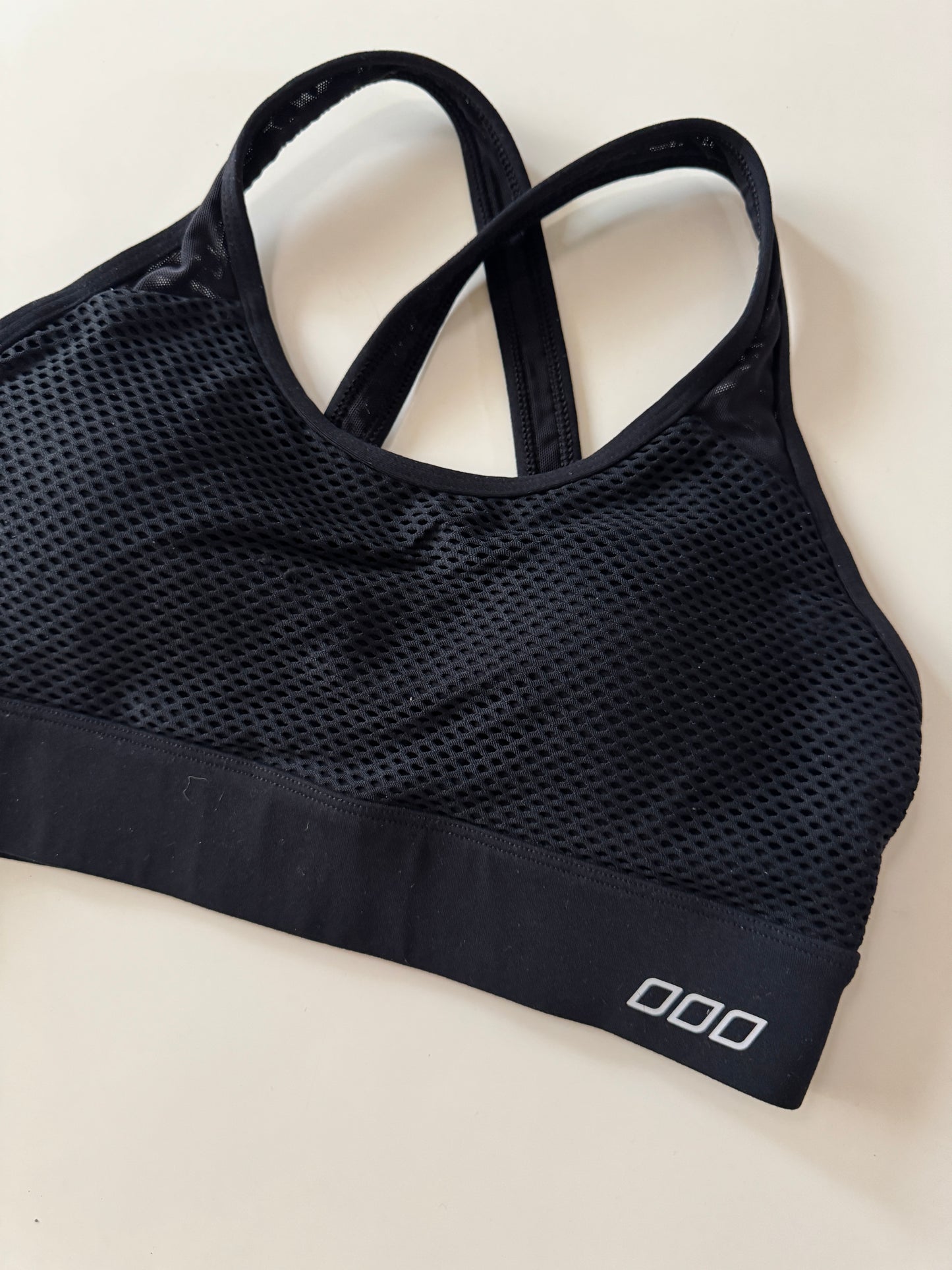 Top deportivo negro, Talla S, Mujer