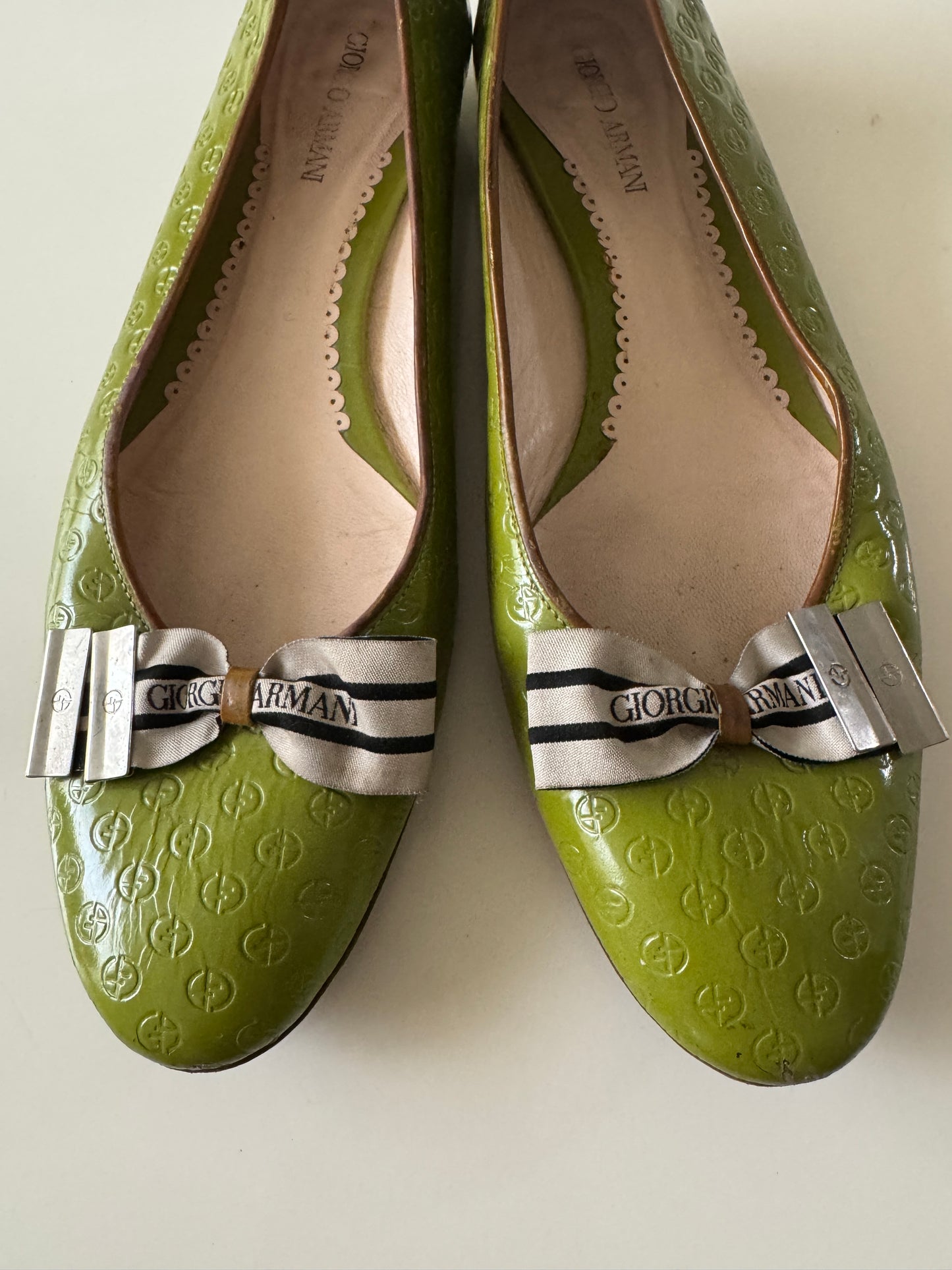 Ballerinas verdes, Talla 38.5Eu, 25Mx, 8Usa, Mujer