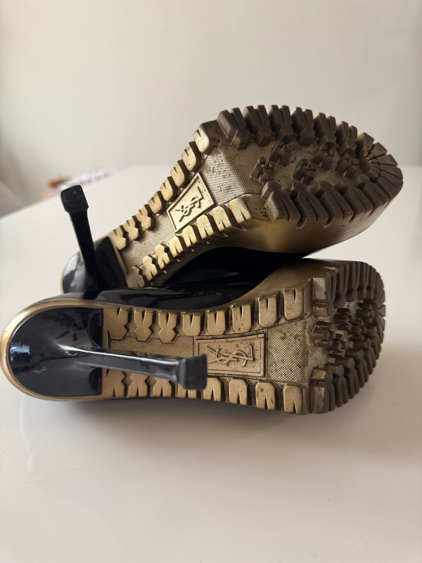 Zapatos negros de charol, Talla 24.5Mx, 38 Eu, Mujer