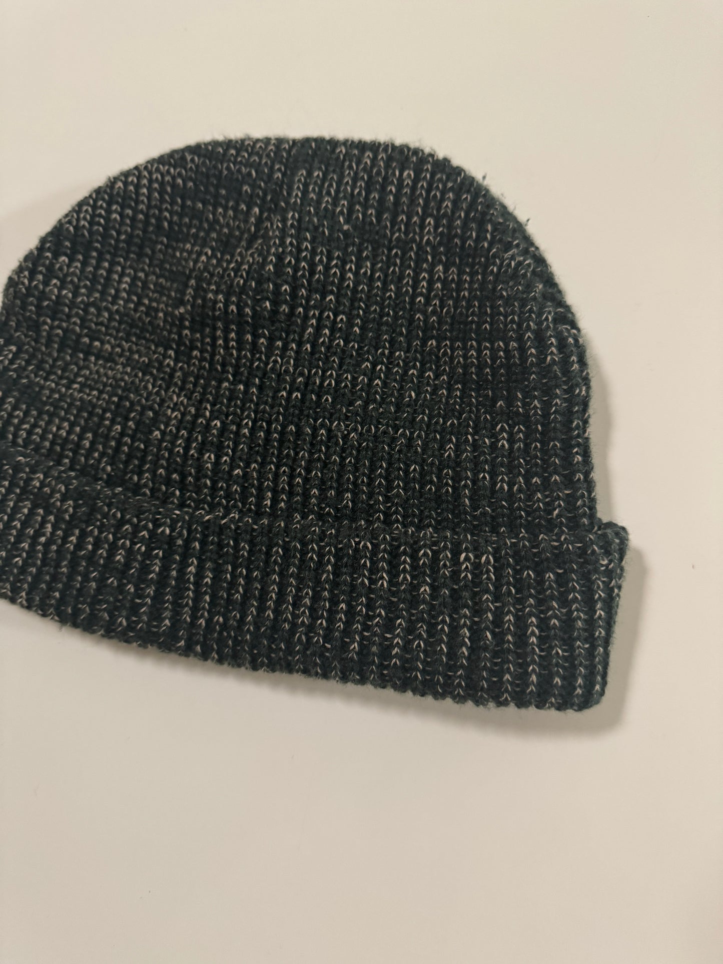 Beanie verde con beige, Unitalla, Unisex