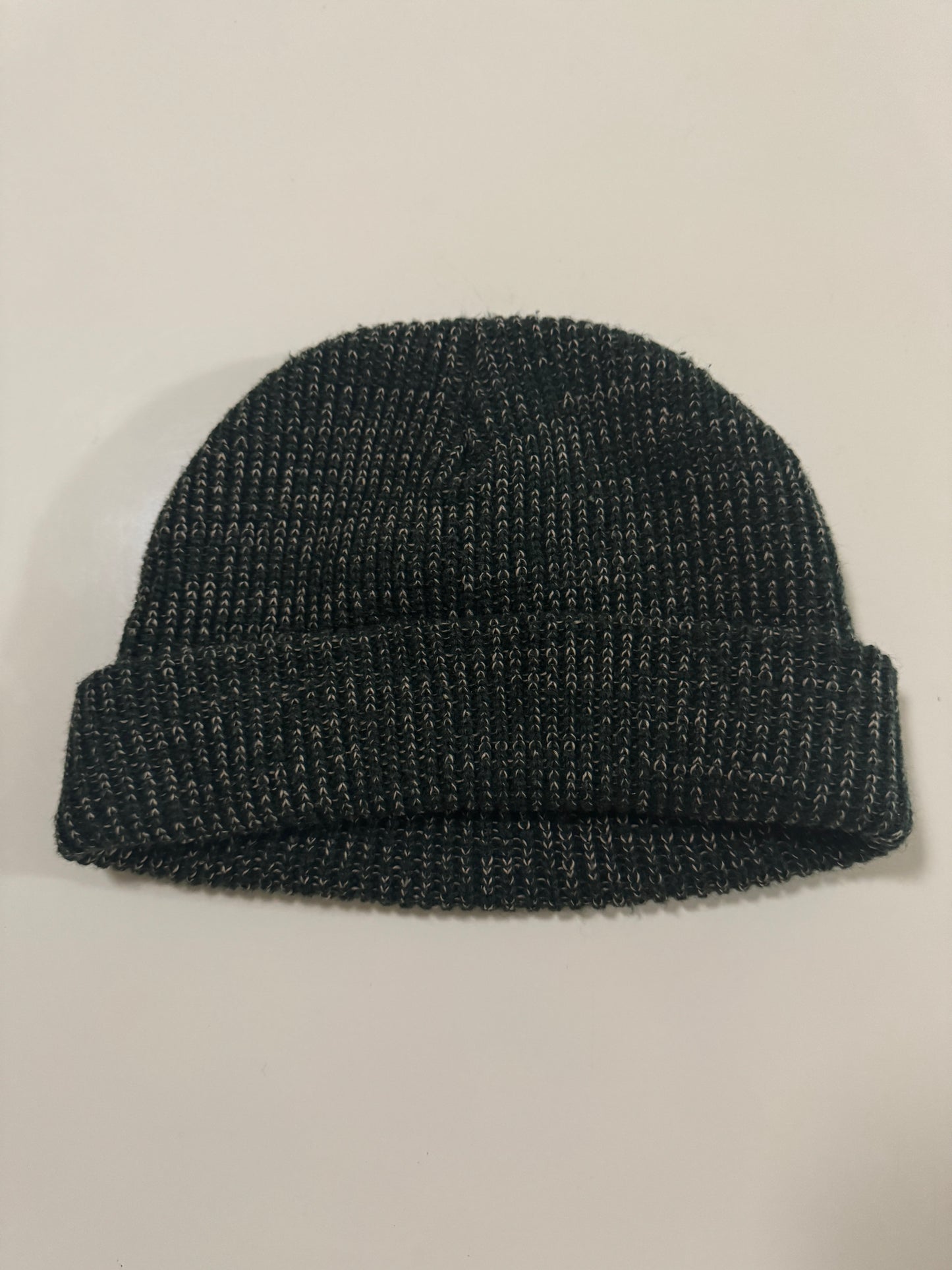 Beanie verde con beige, Unitalla, Unisex