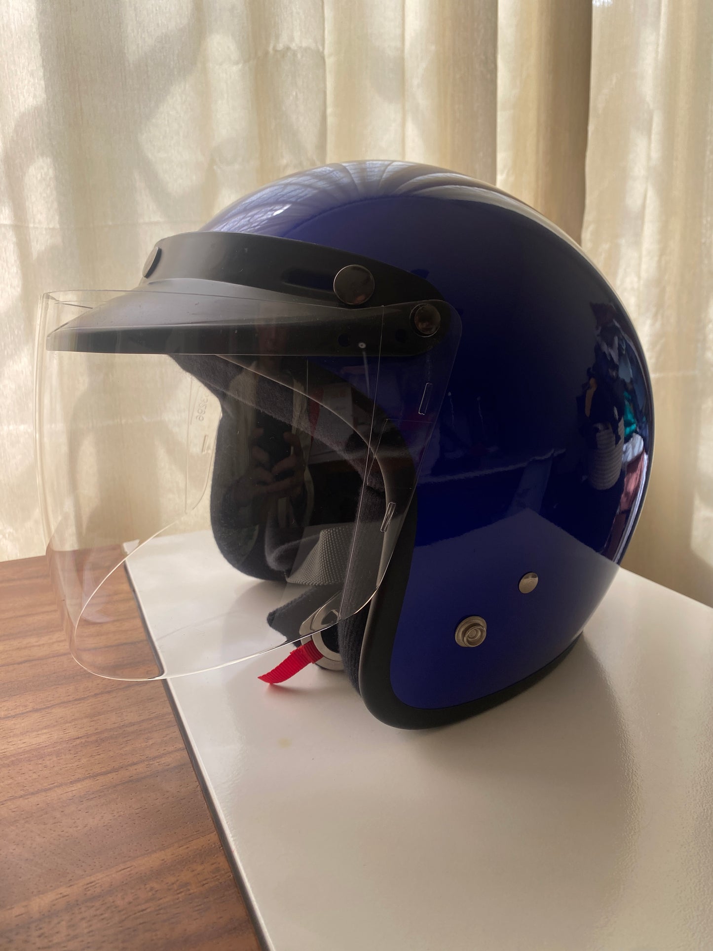 Casco azul motociclista, Hombre, Talla L