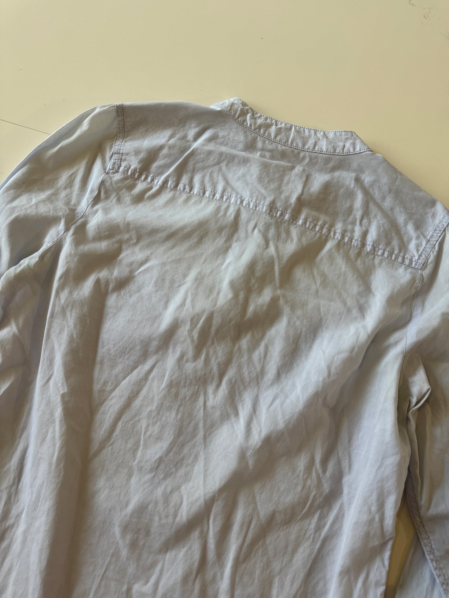 Camisa celeste, manga larga, Talla XS, Mujer, Gap