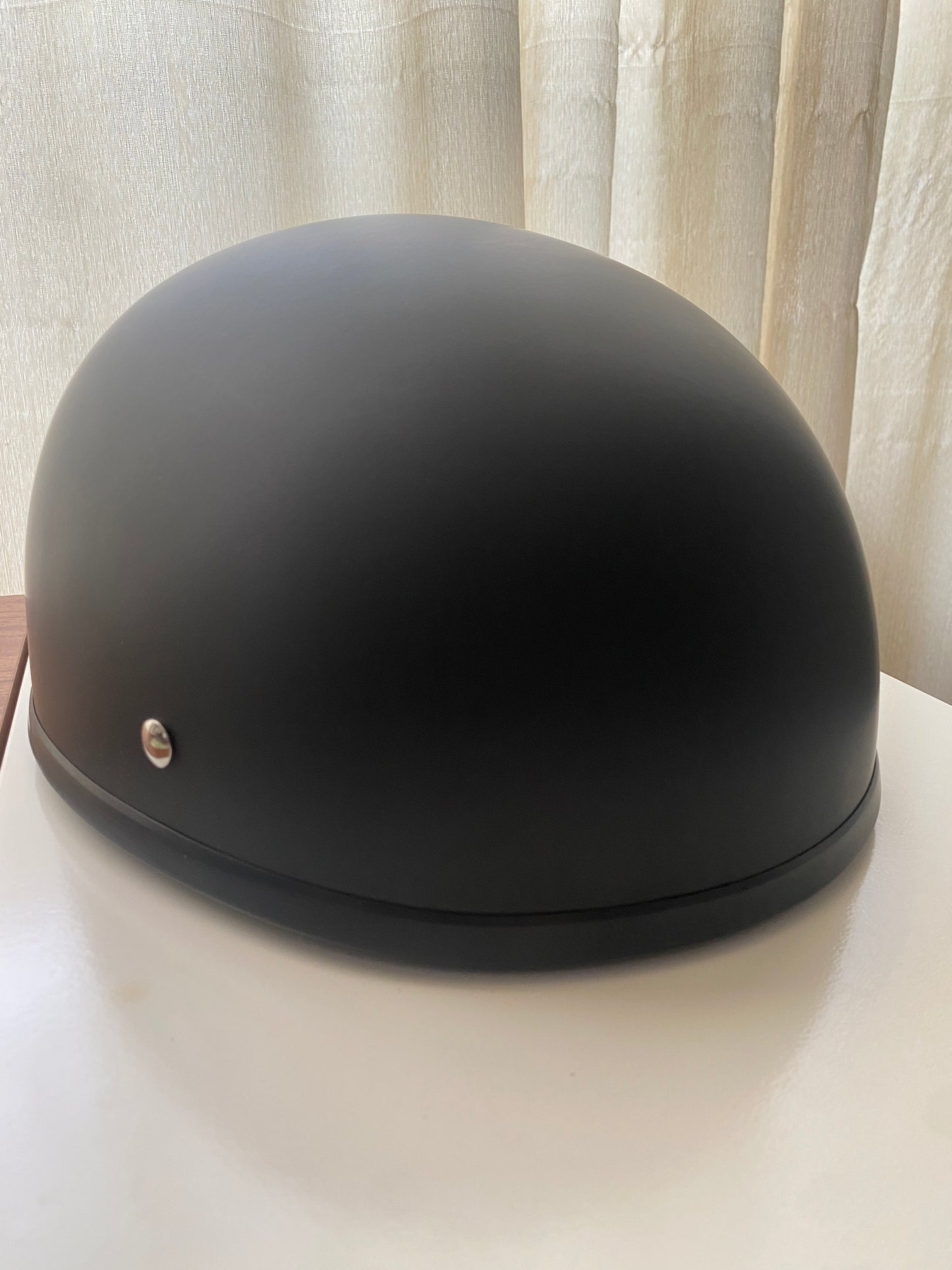 Casco negro motociclista, Talla M, Hombre