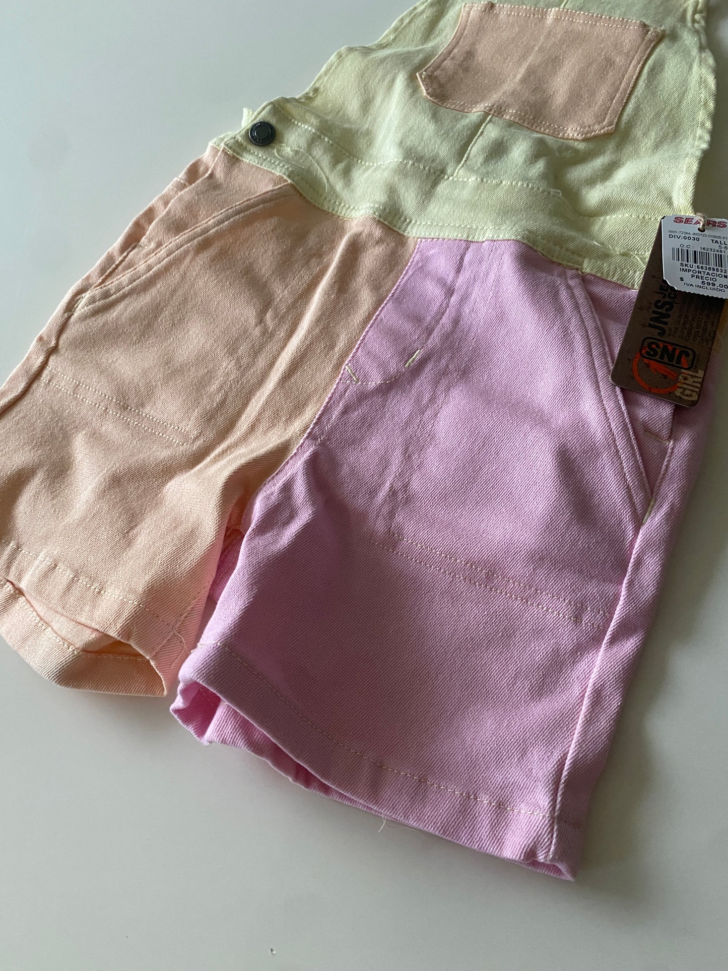 Overall niña de colores, Talla 5-6 años, Niña