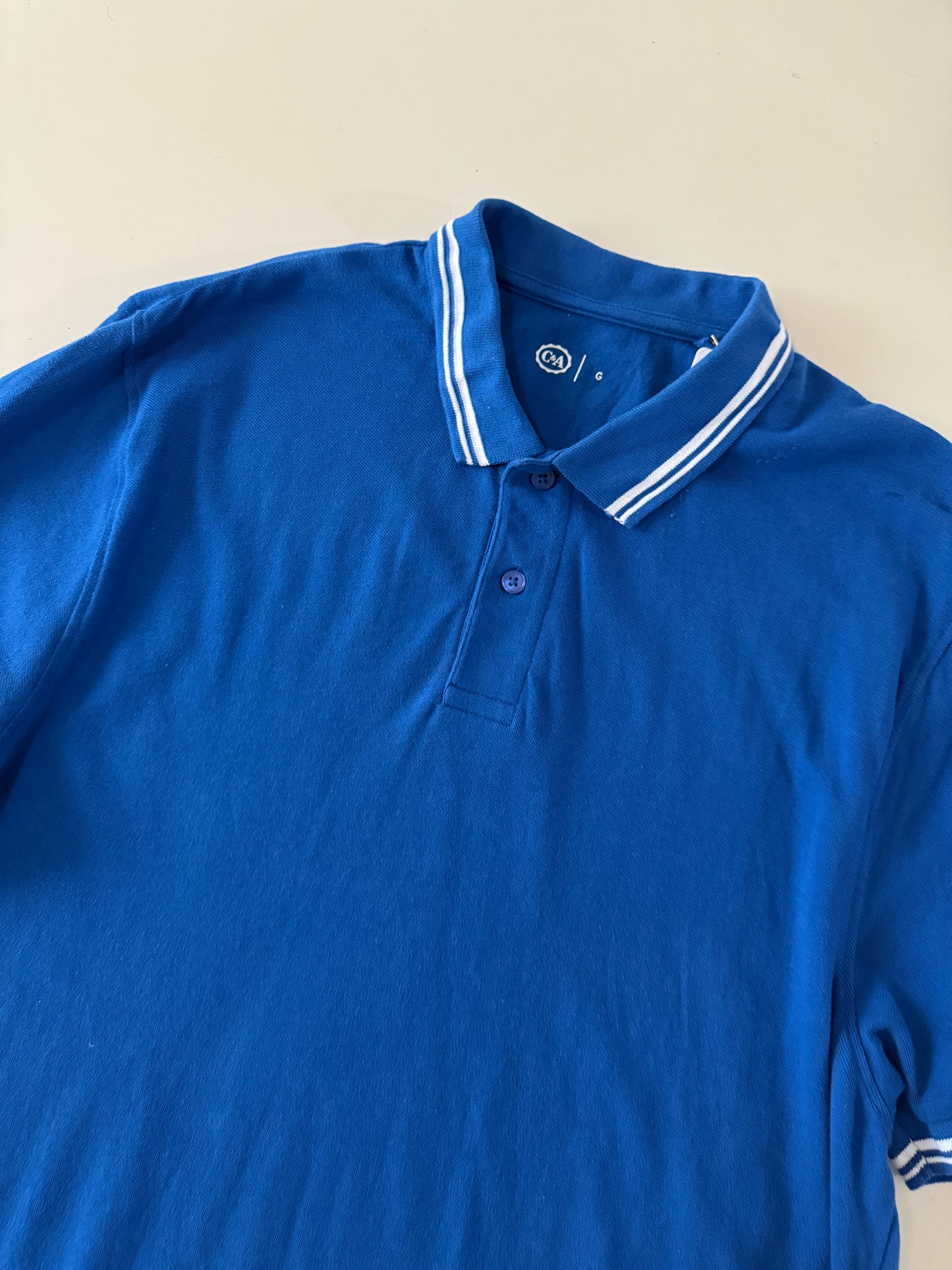 Polo azul, Talla L, Hombre, C&A