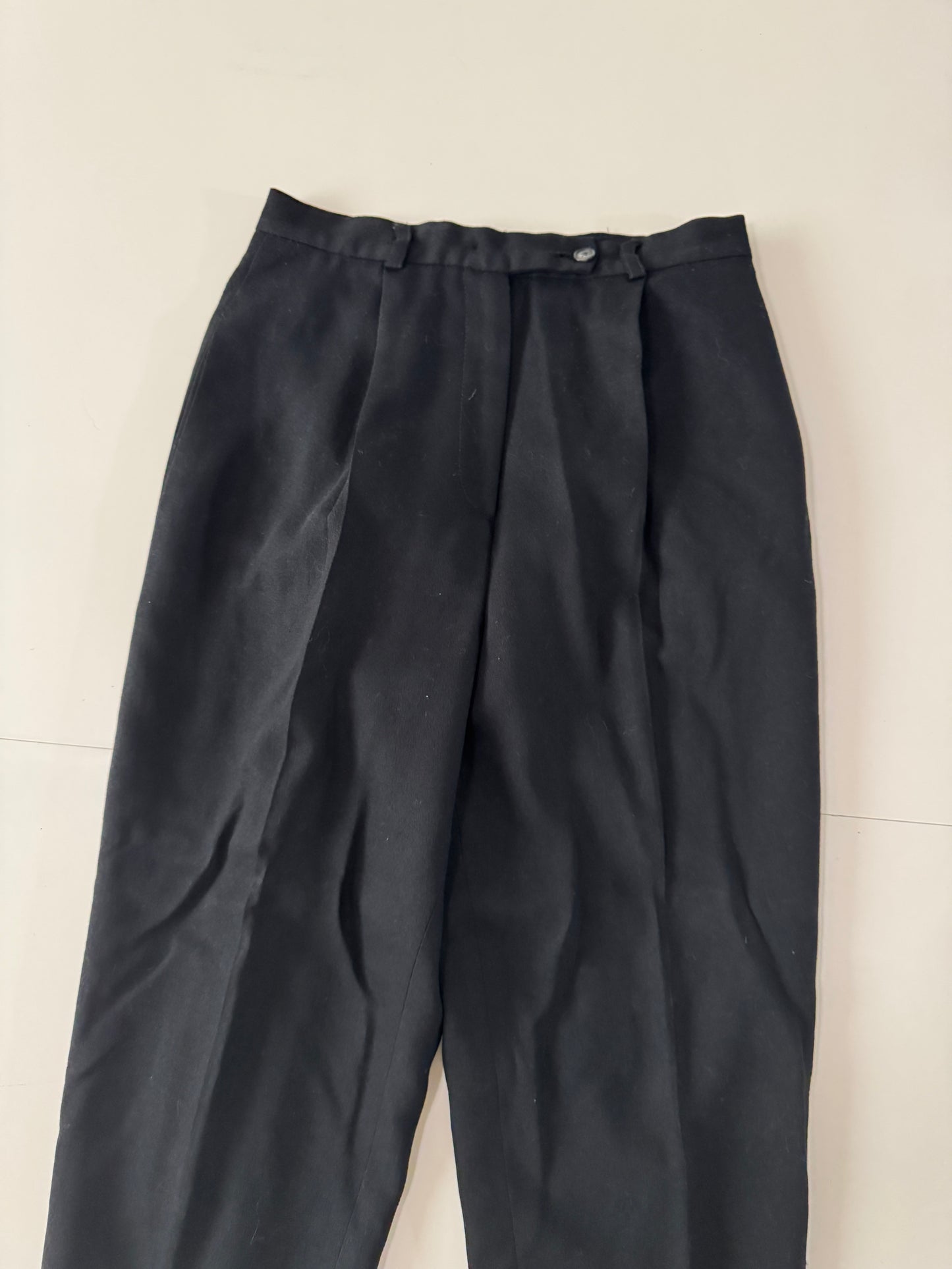 Pantalones negros de lana, Talla 8, M, Mujer, Smooth Studio