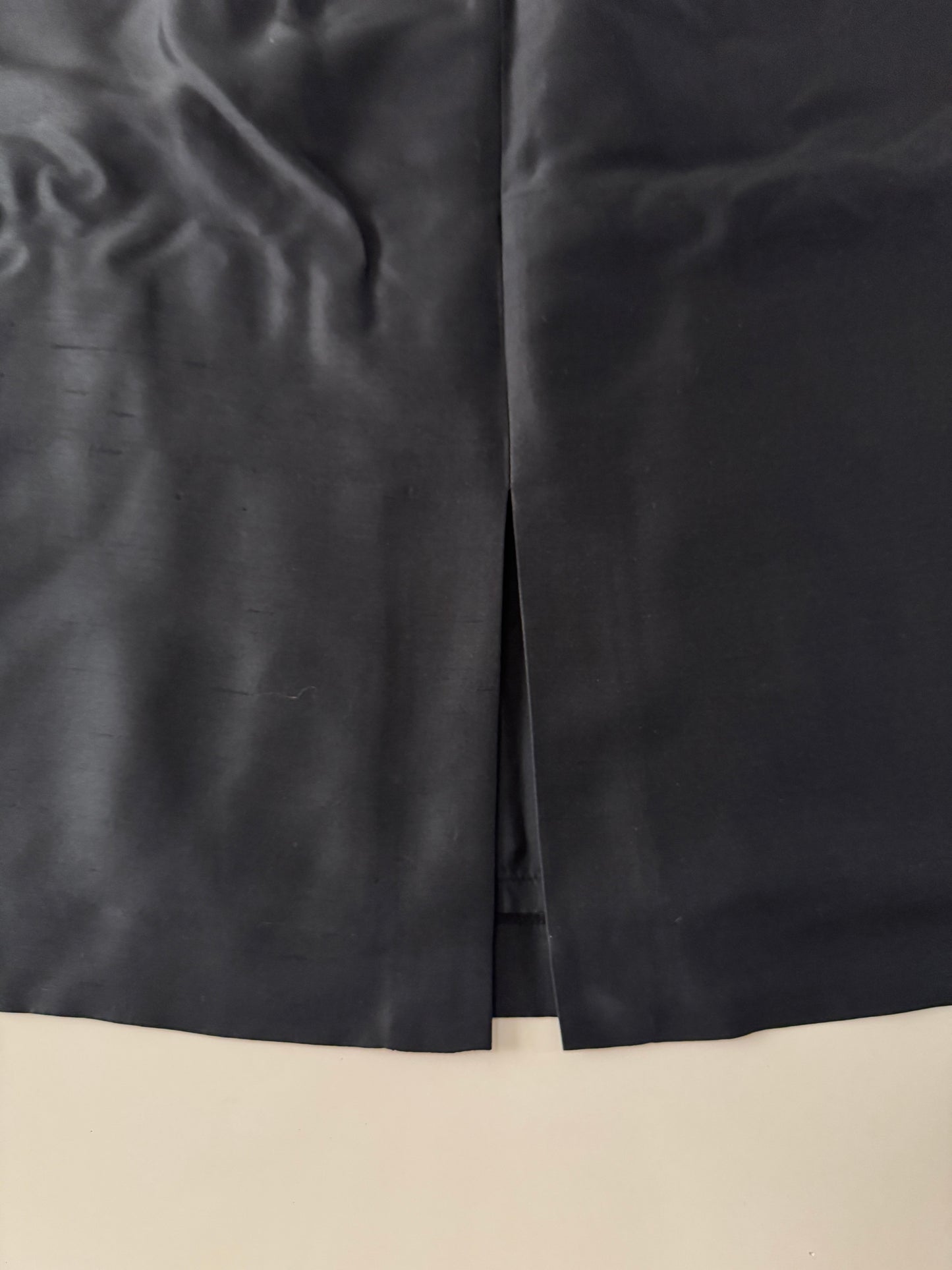Falda negra de seda, Talla 36, S-M, Mujer, Votre Nom
