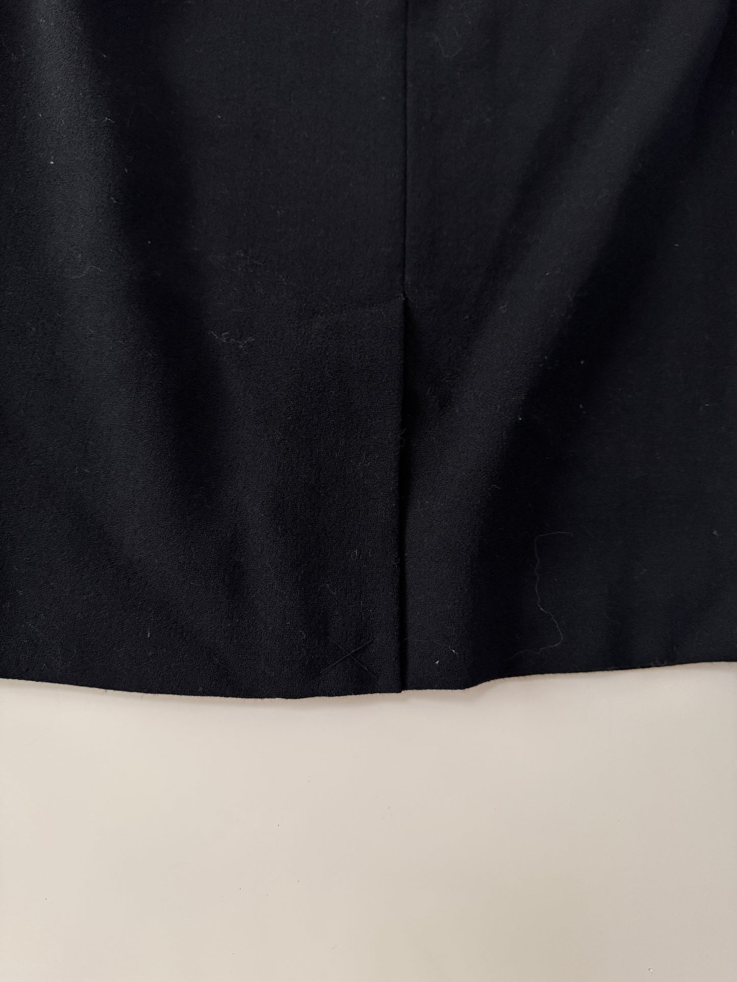Falda de vestir a la cintura negra, Talla 6,S-M, Mujer, Ellen Tracy