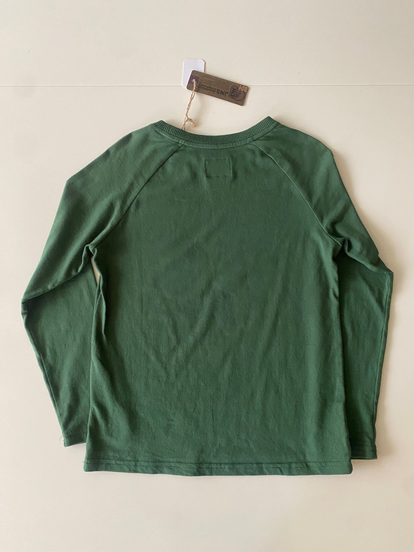 Playera manga larga, numero de terciopelo, Talla M 12 años, Niño
