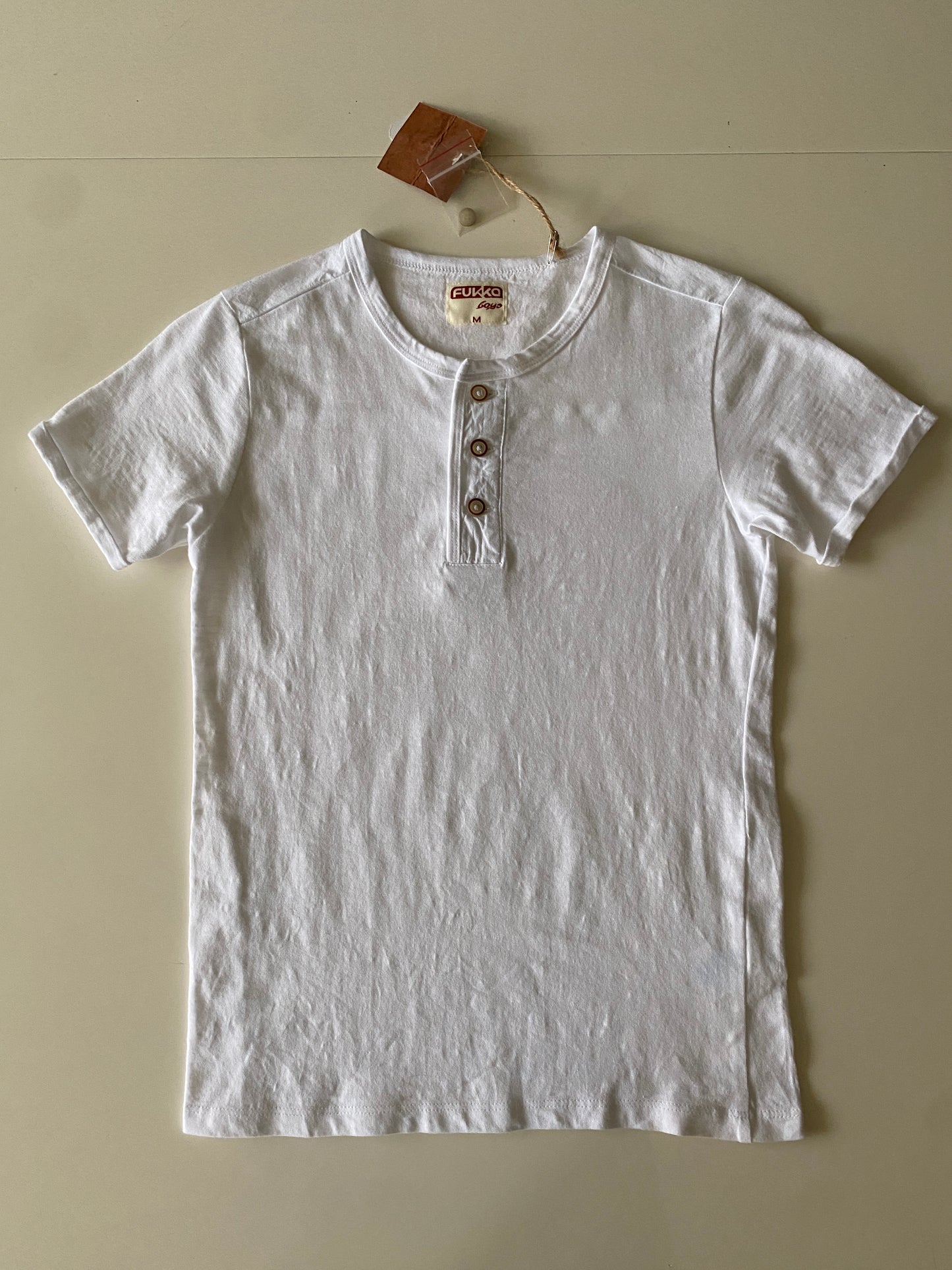Playera blanca, Talla M 10 años, Niño, Fukka boys