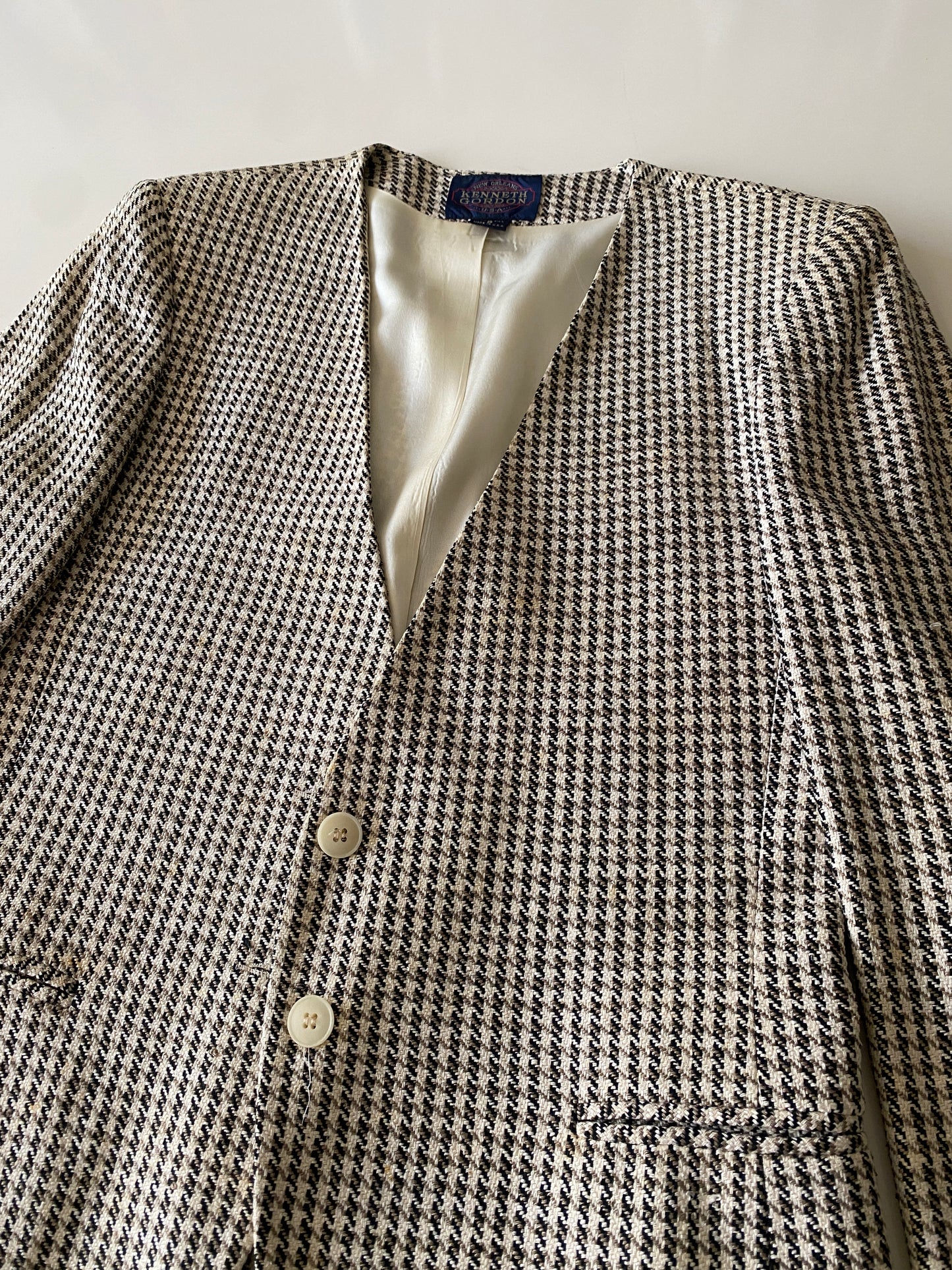 Saco VINTAGE tejido pata de gallo, Talla 8, Mujer