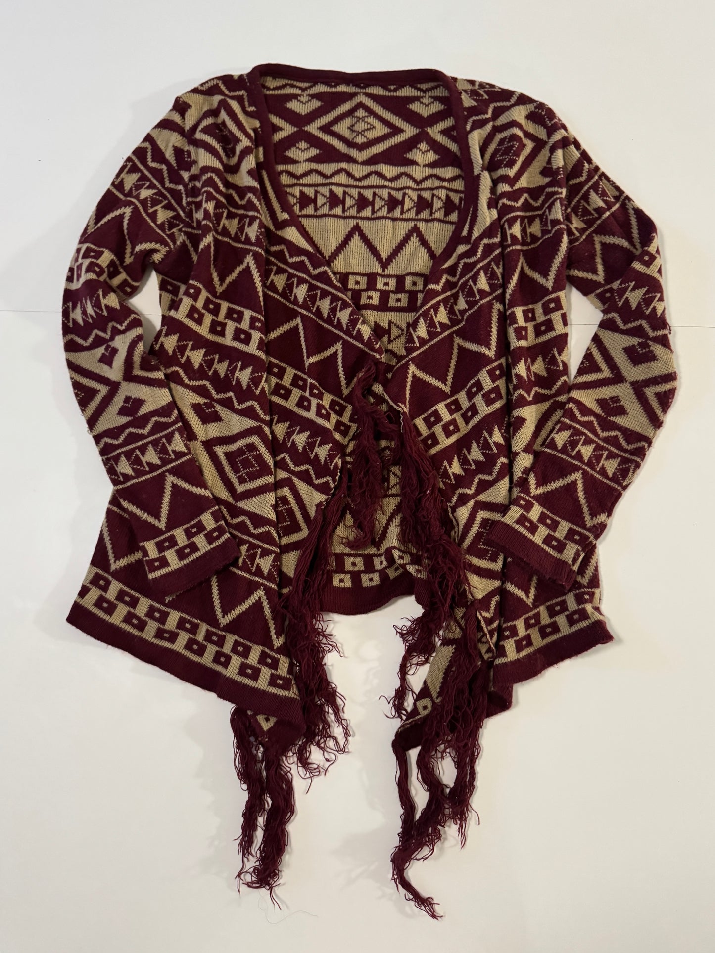 Sweater tejido etnico, Talla S-M, Mujer