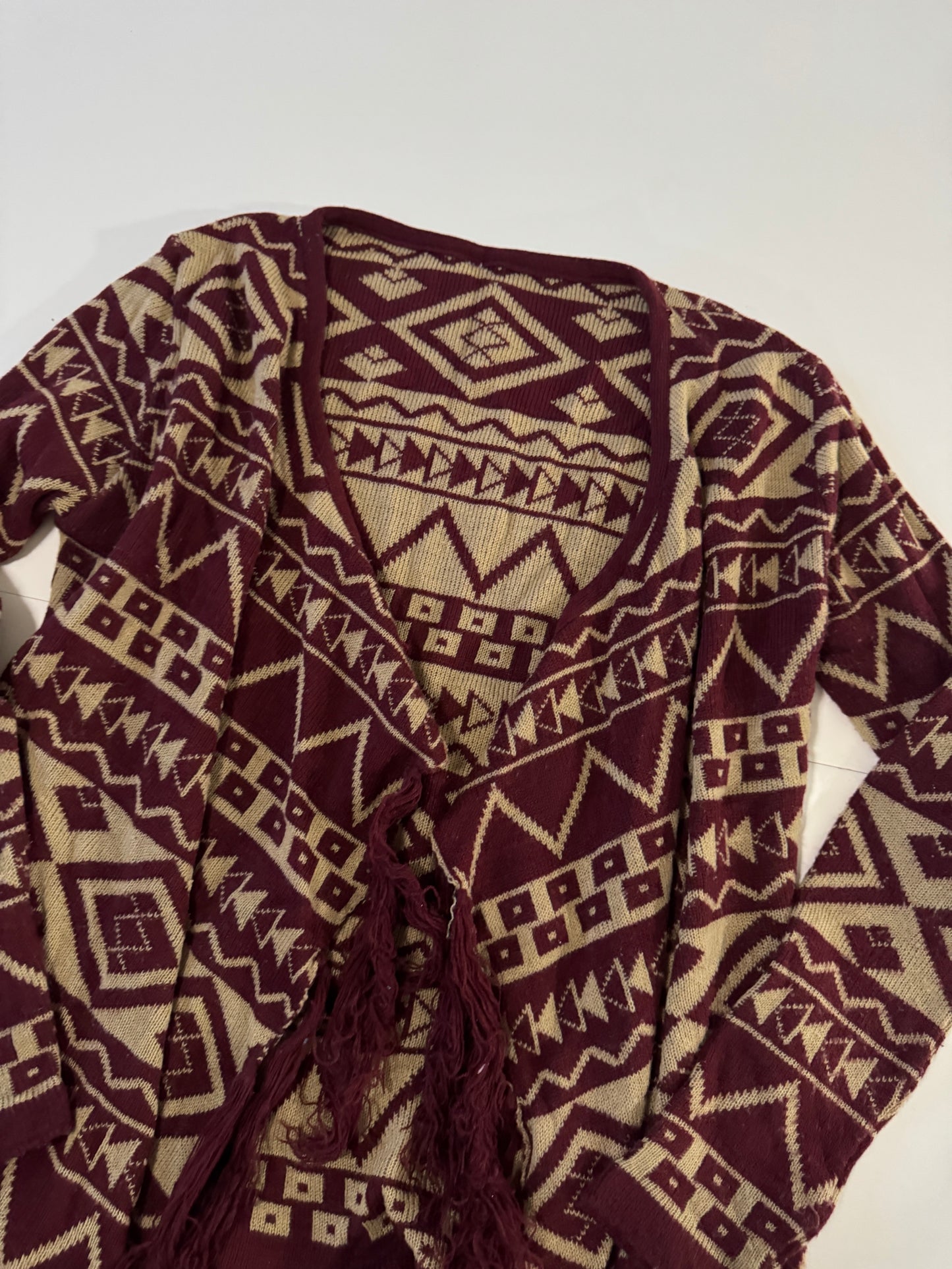 Sweater tejido etnico, Talla S-M, Mujer