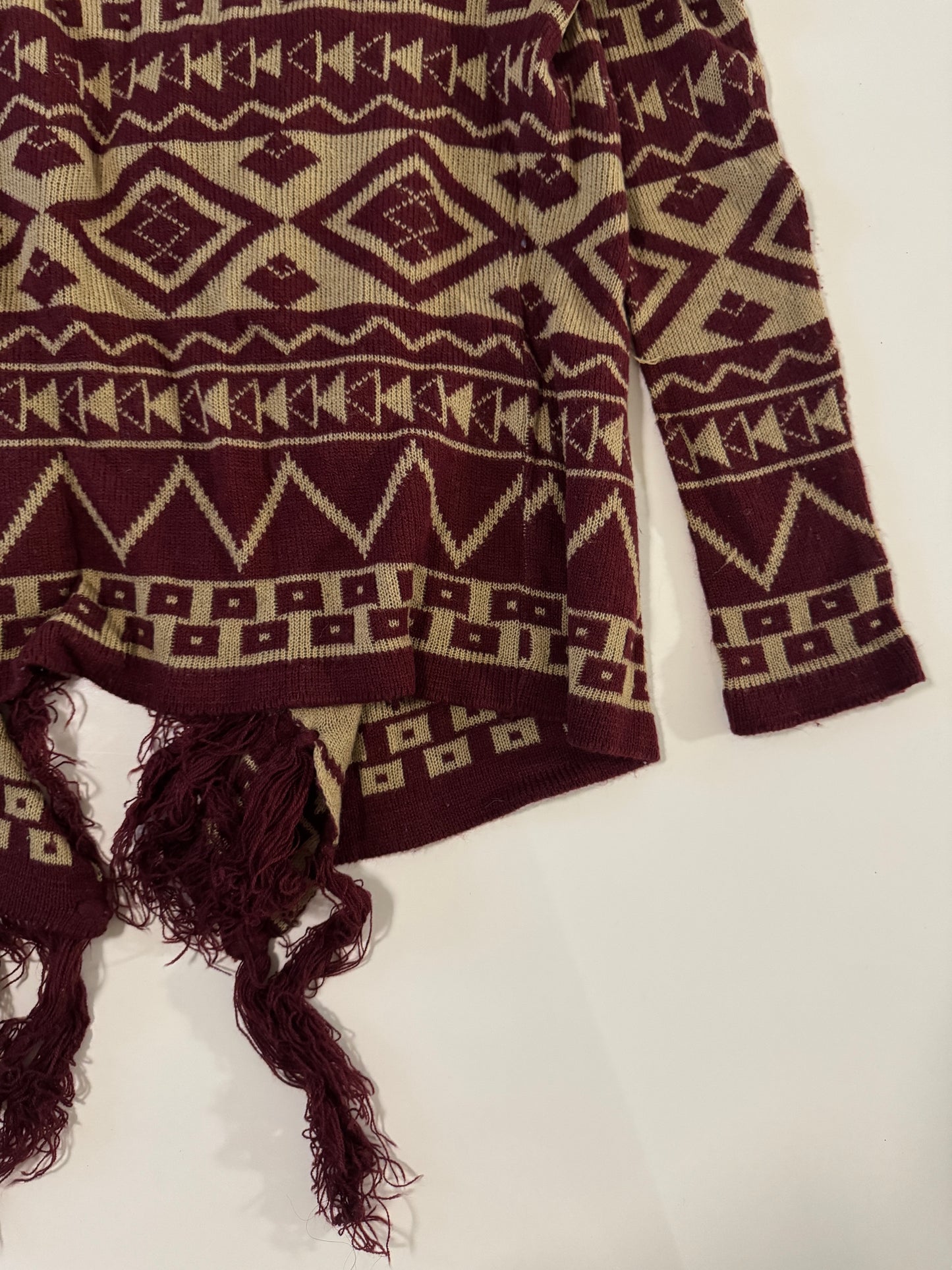 Sweater tejido etnico, Talla S-M, Mujer