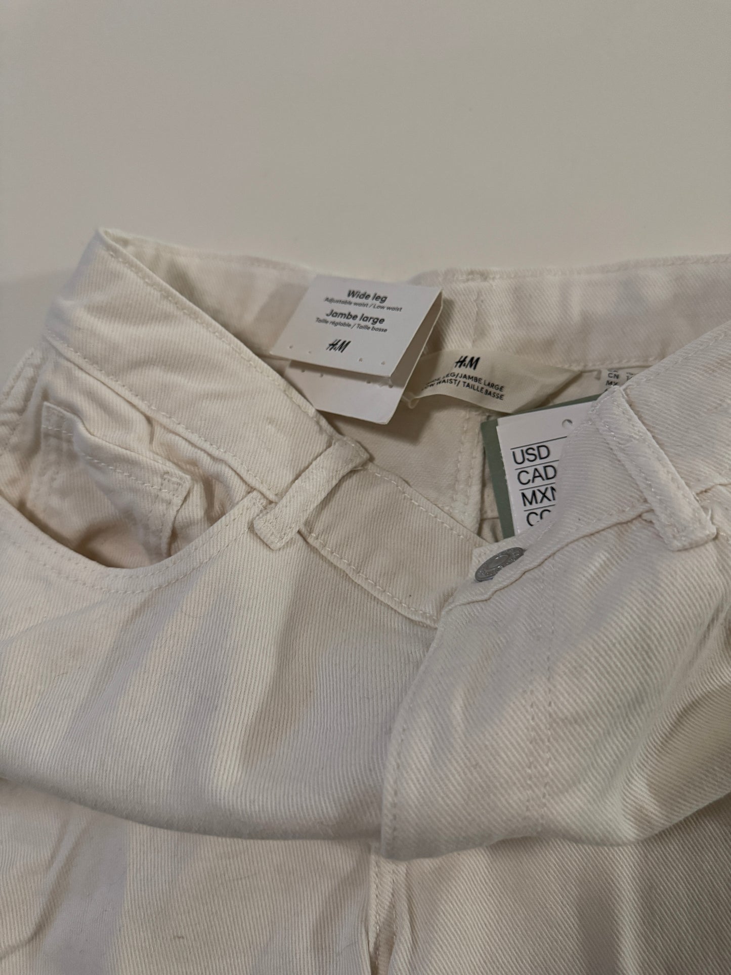 Pantalones cargo beige, Talla 10-12años, Niña, H&M