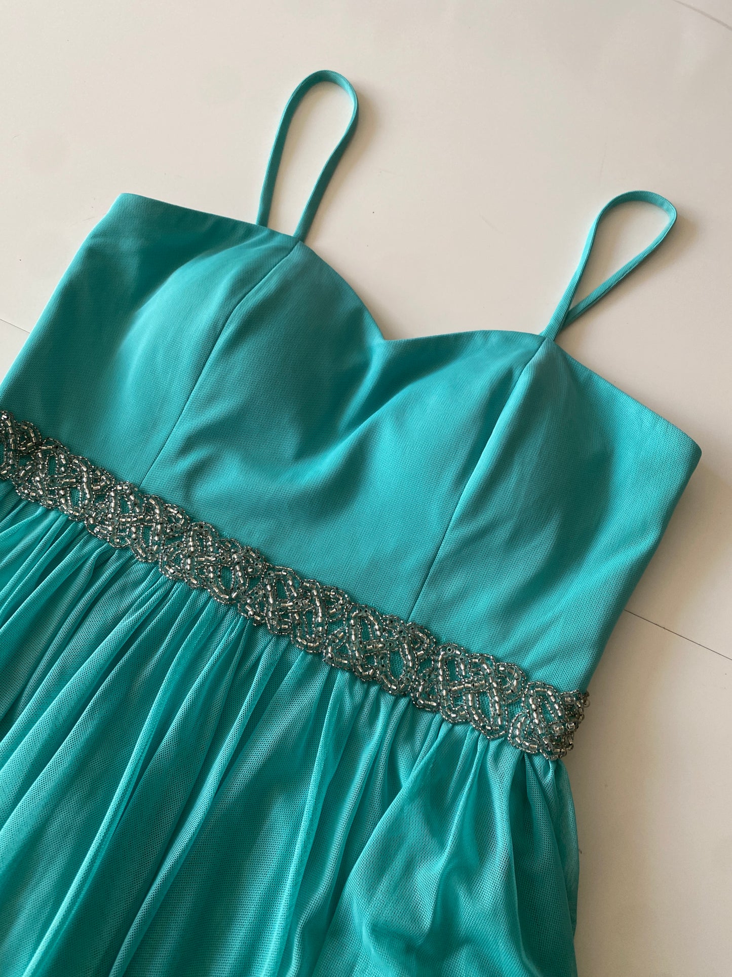 Vestido de fiesta de mesh, Talla 9, Mujer