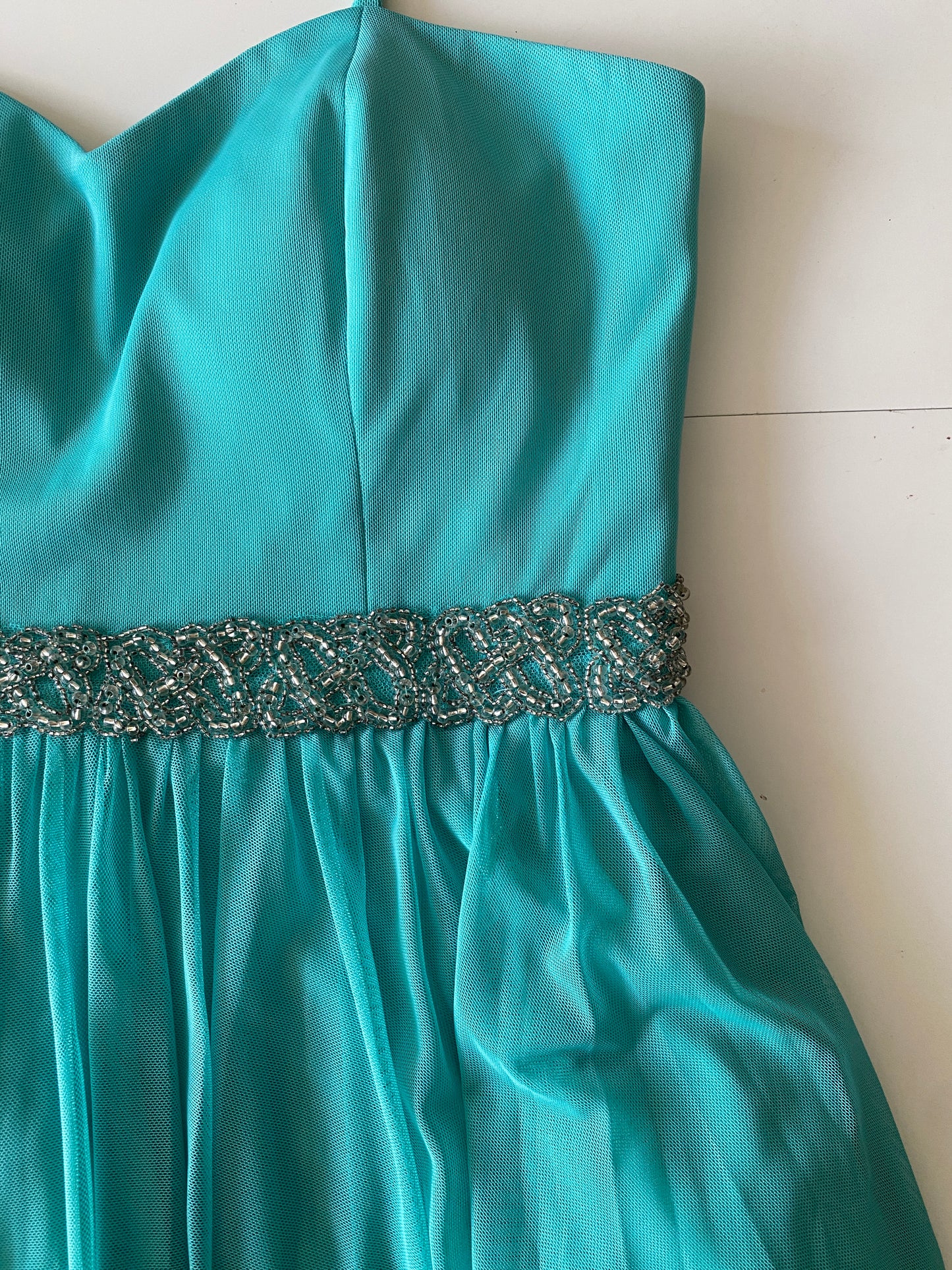 Vestido de fiesta de mesh, Talla 9, Mujer